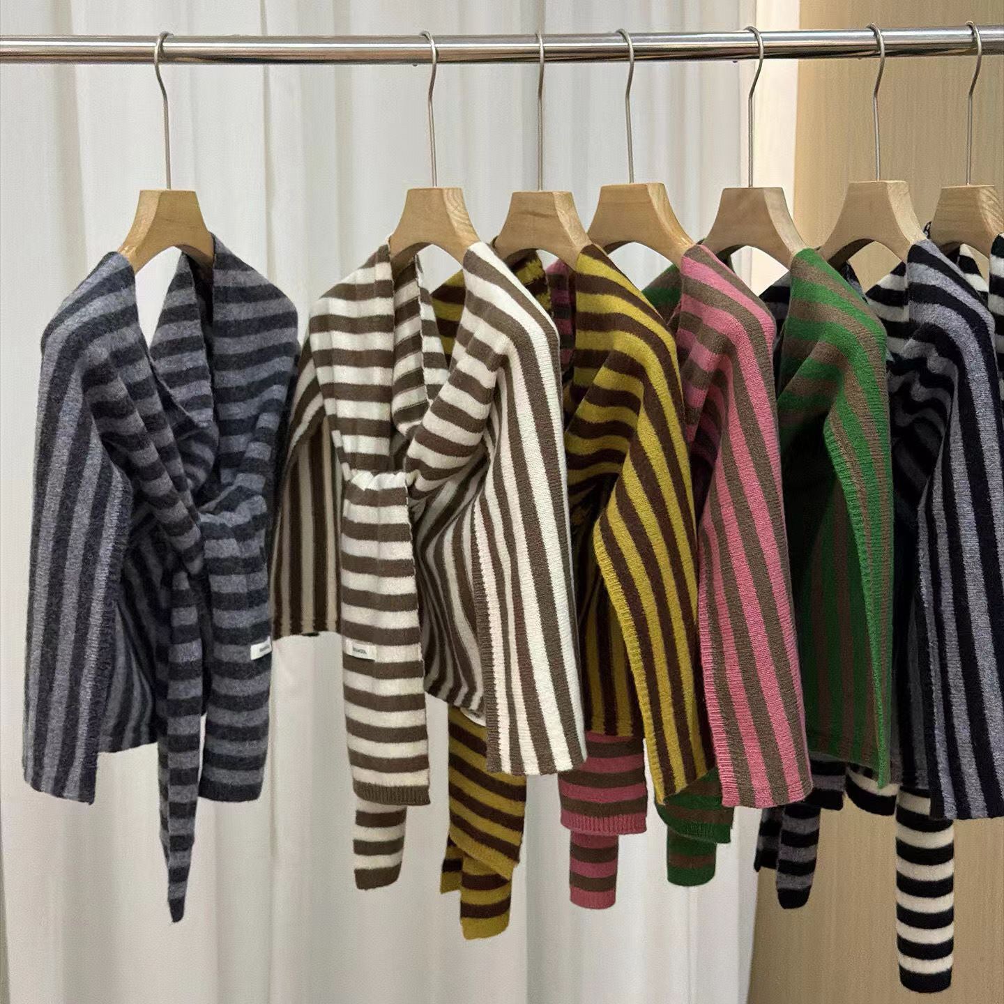 Striped Wool Scarf (7 Colors)