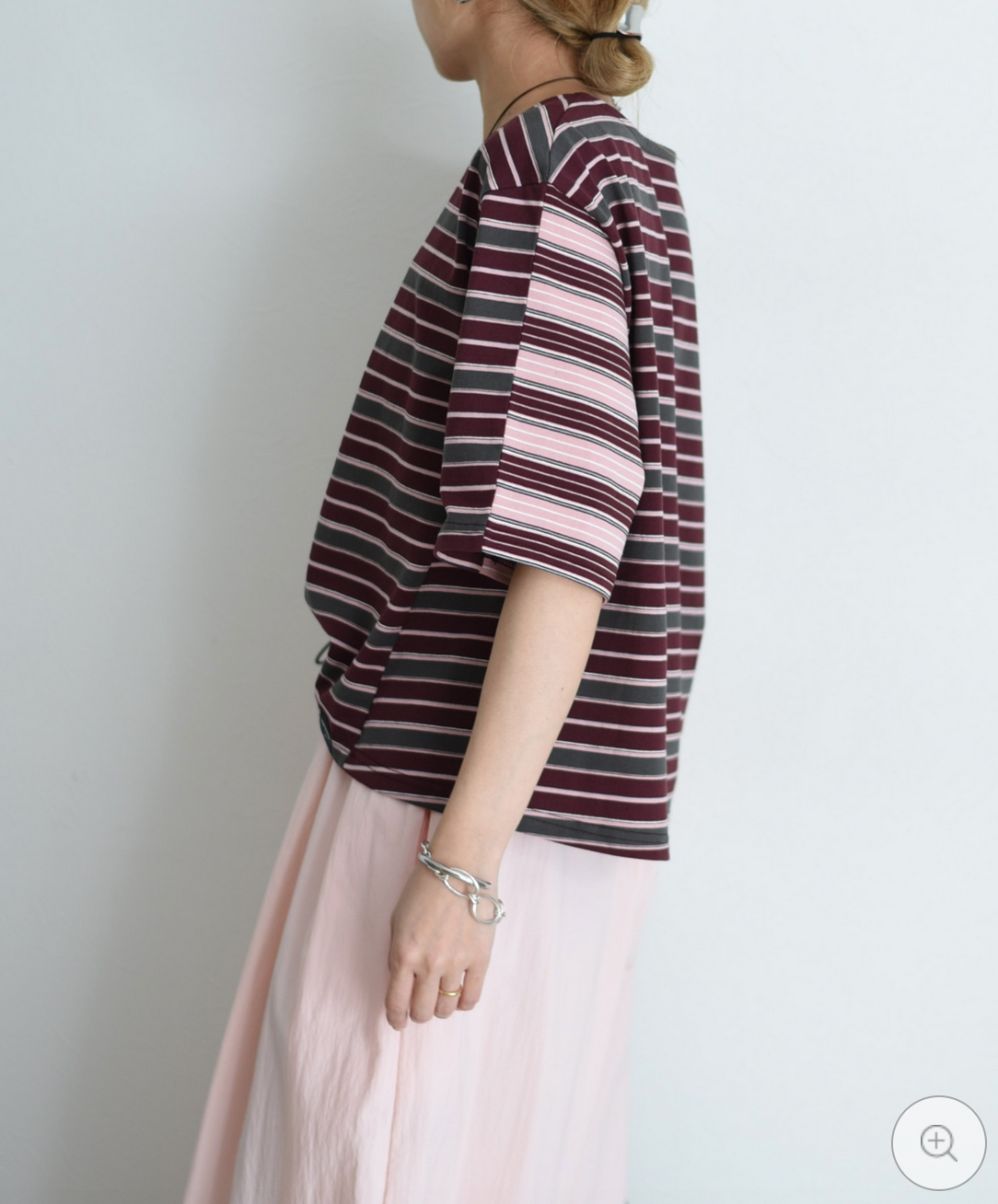 Japan Brand - Border Patchwork Encropped T-Shirt (3 colors)