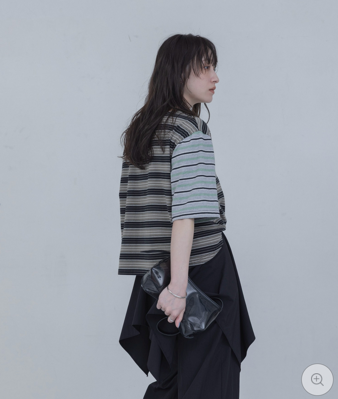 Japan Brand - Border Patchwork Encropped T-Shirt (3 colors)
