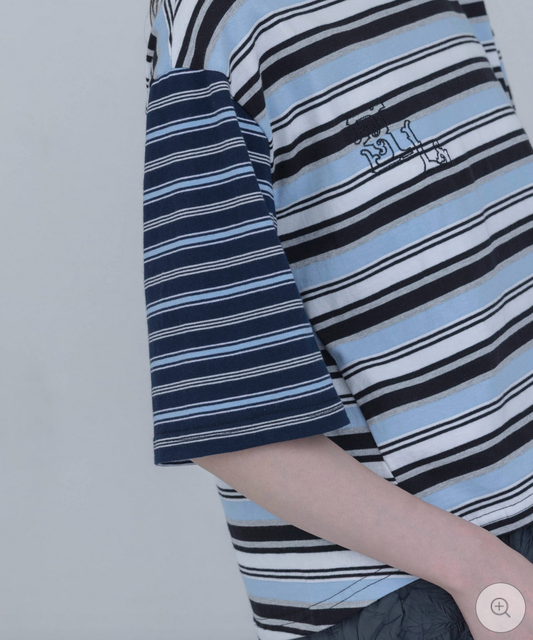 Japan Brand - Border Patchwork Encropped T-Shirt (3 colors)