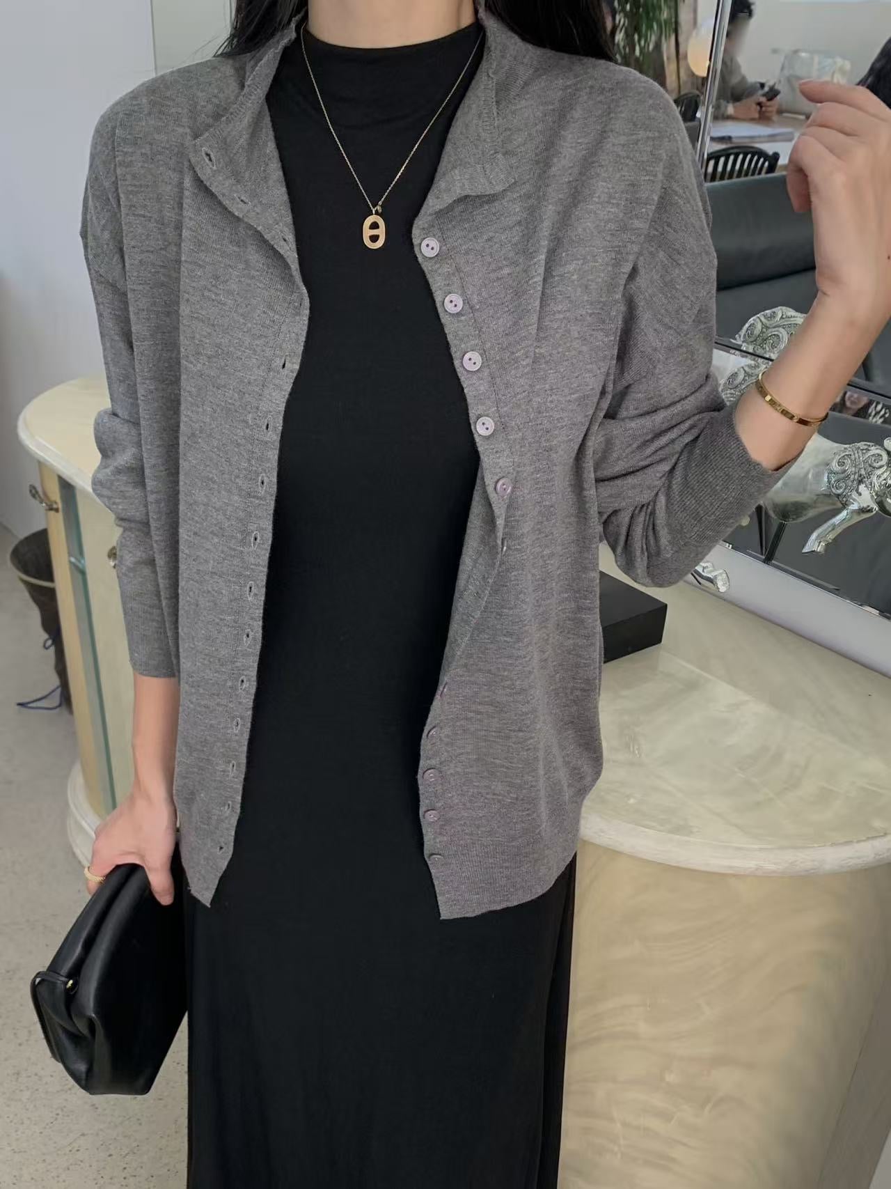 Button Front Cardigan (5 Colors)