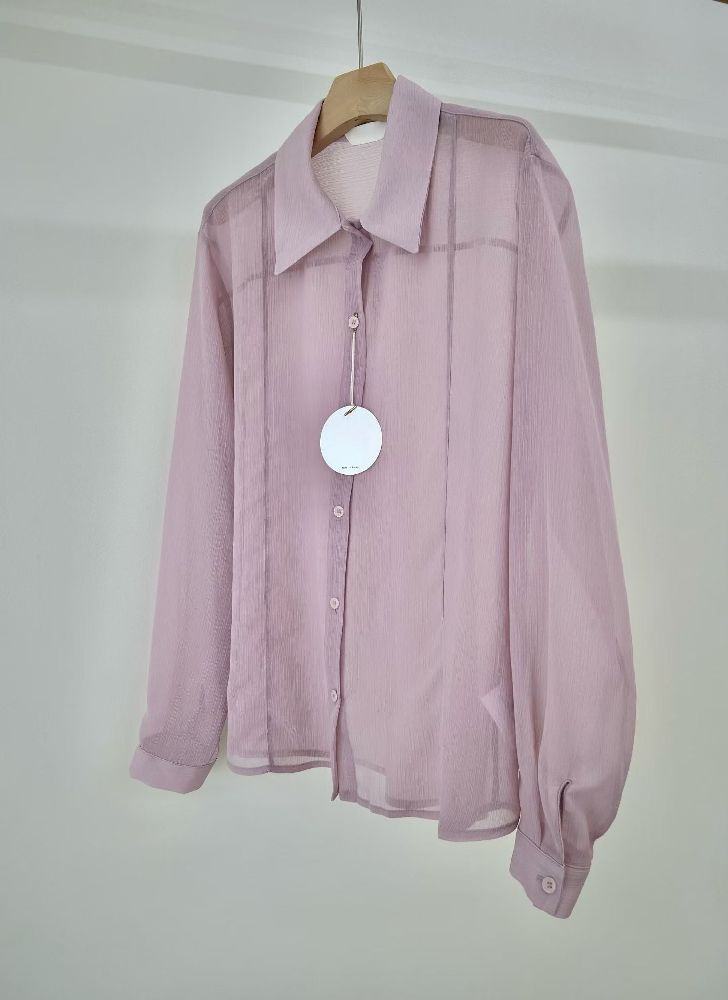 Crinkle Fabric Shirt (7 Colors)