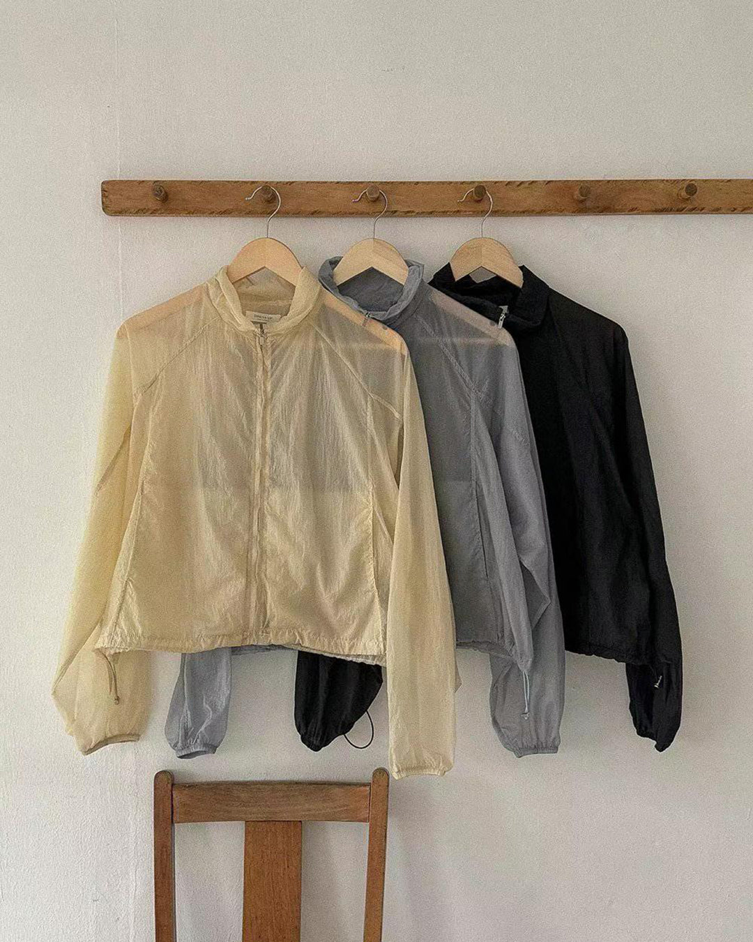 Sheer Windbreaker Jacket (3 Color)