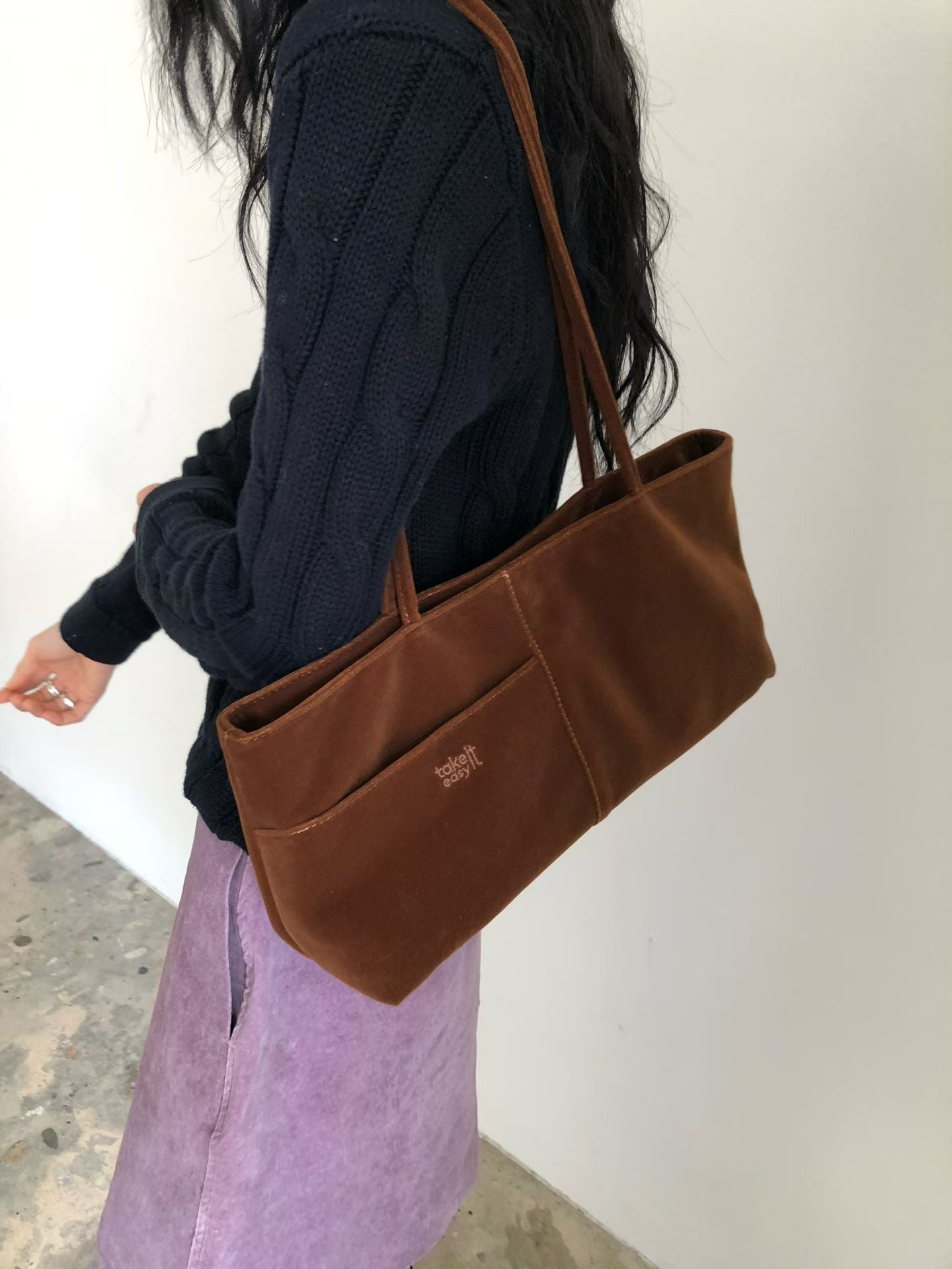 Velvet Baguette Bag (10 Colors)