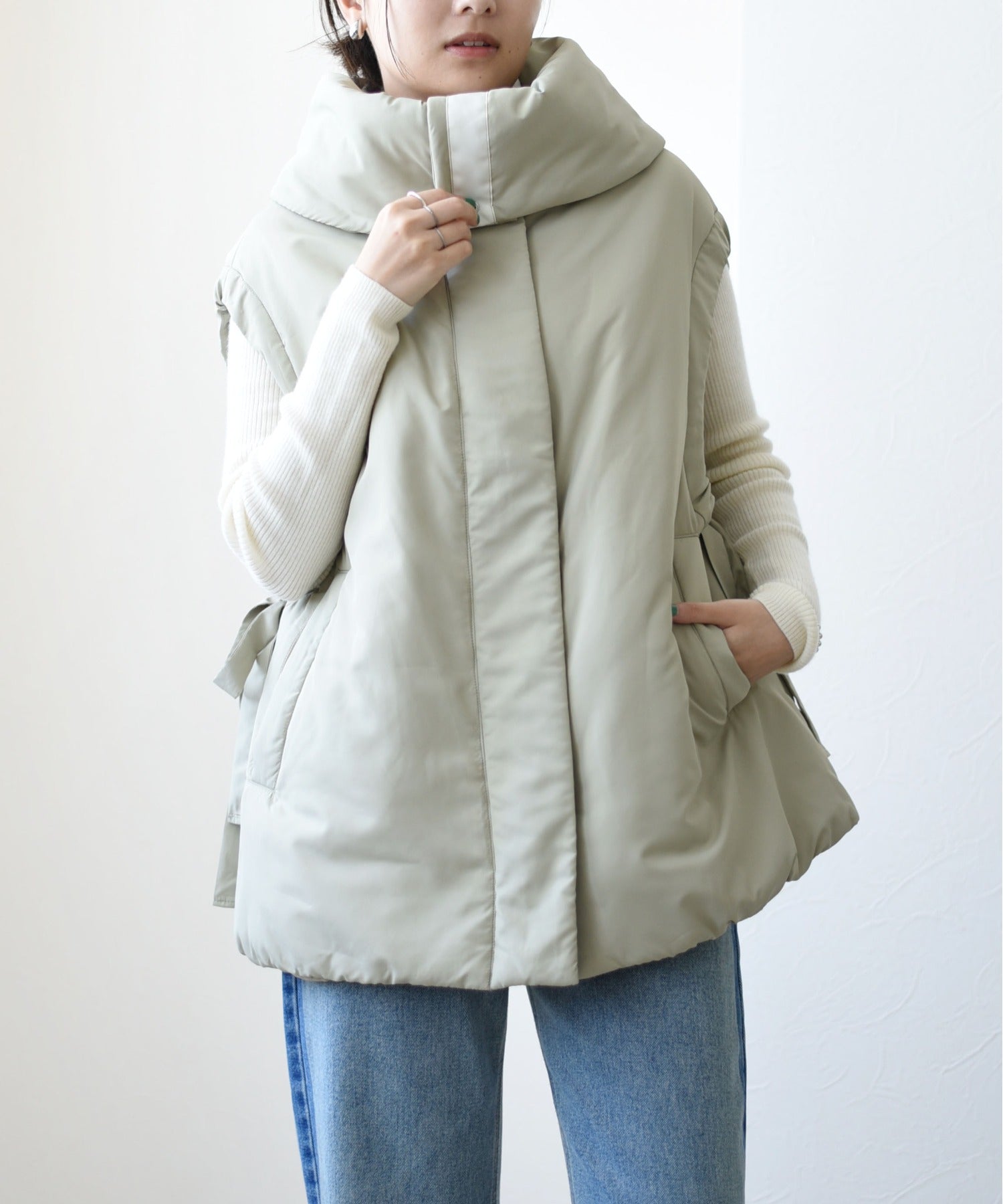 Oversized Collar Padded Jacket