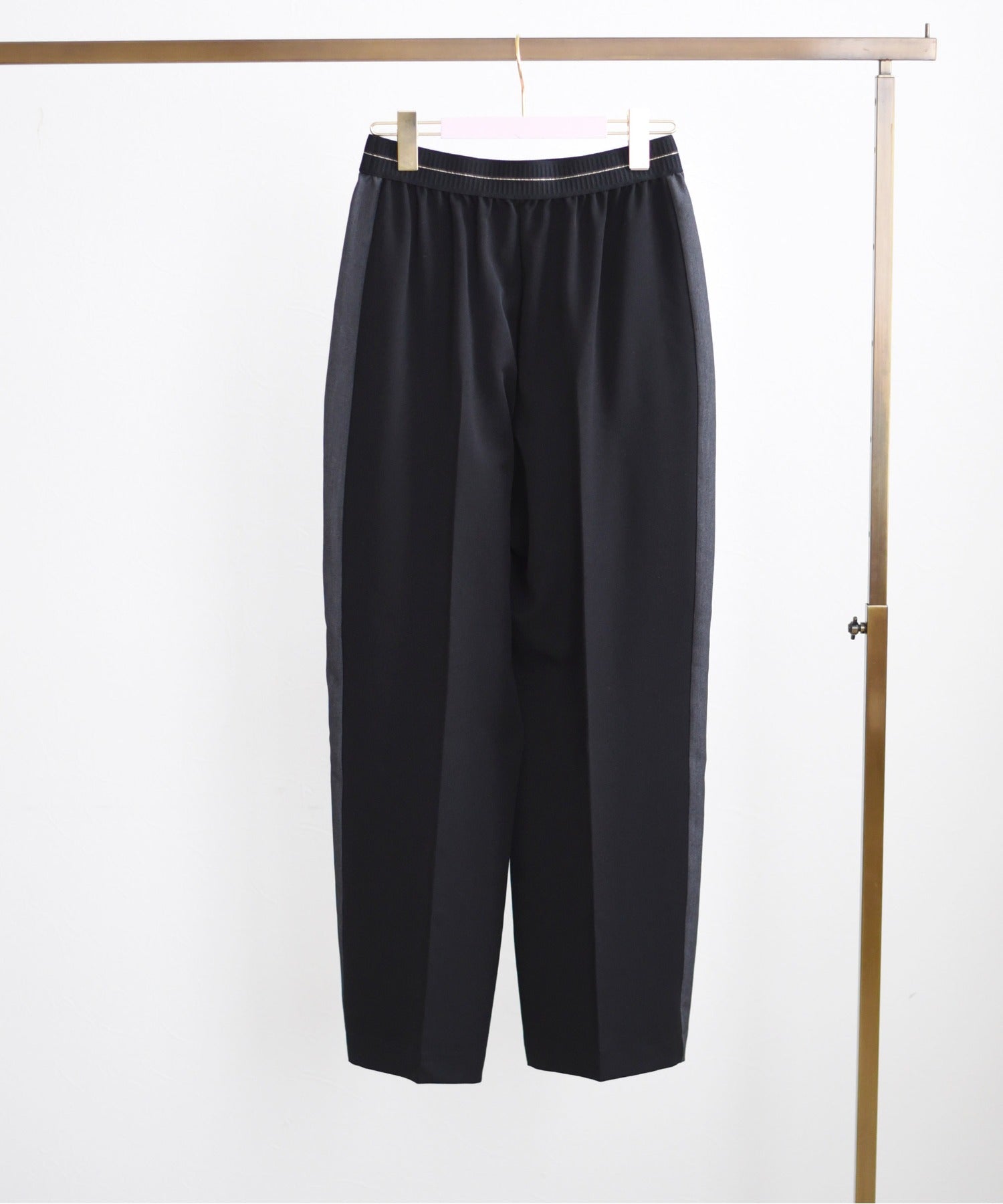 2-Tone Pants w/ Ribbon Trimmed (2 color)