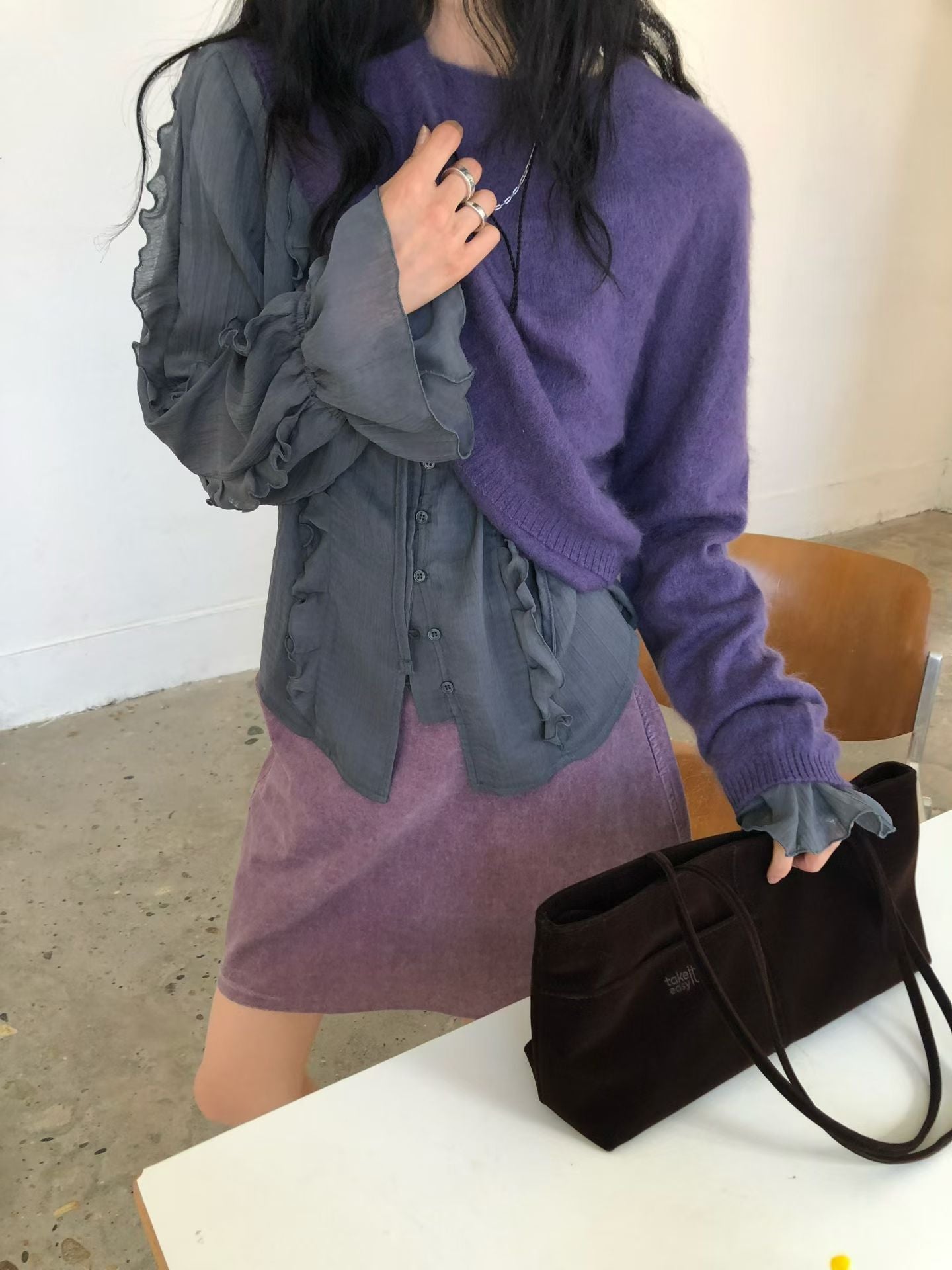 Velvet Baguette Bag (10 Colors)