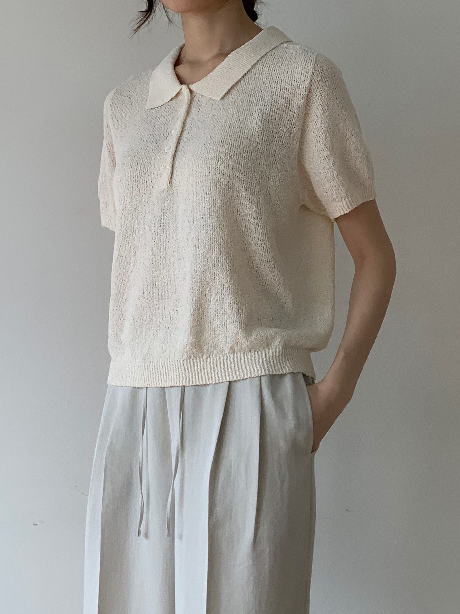 Summer Knit Polo Shirt (6 Colors)