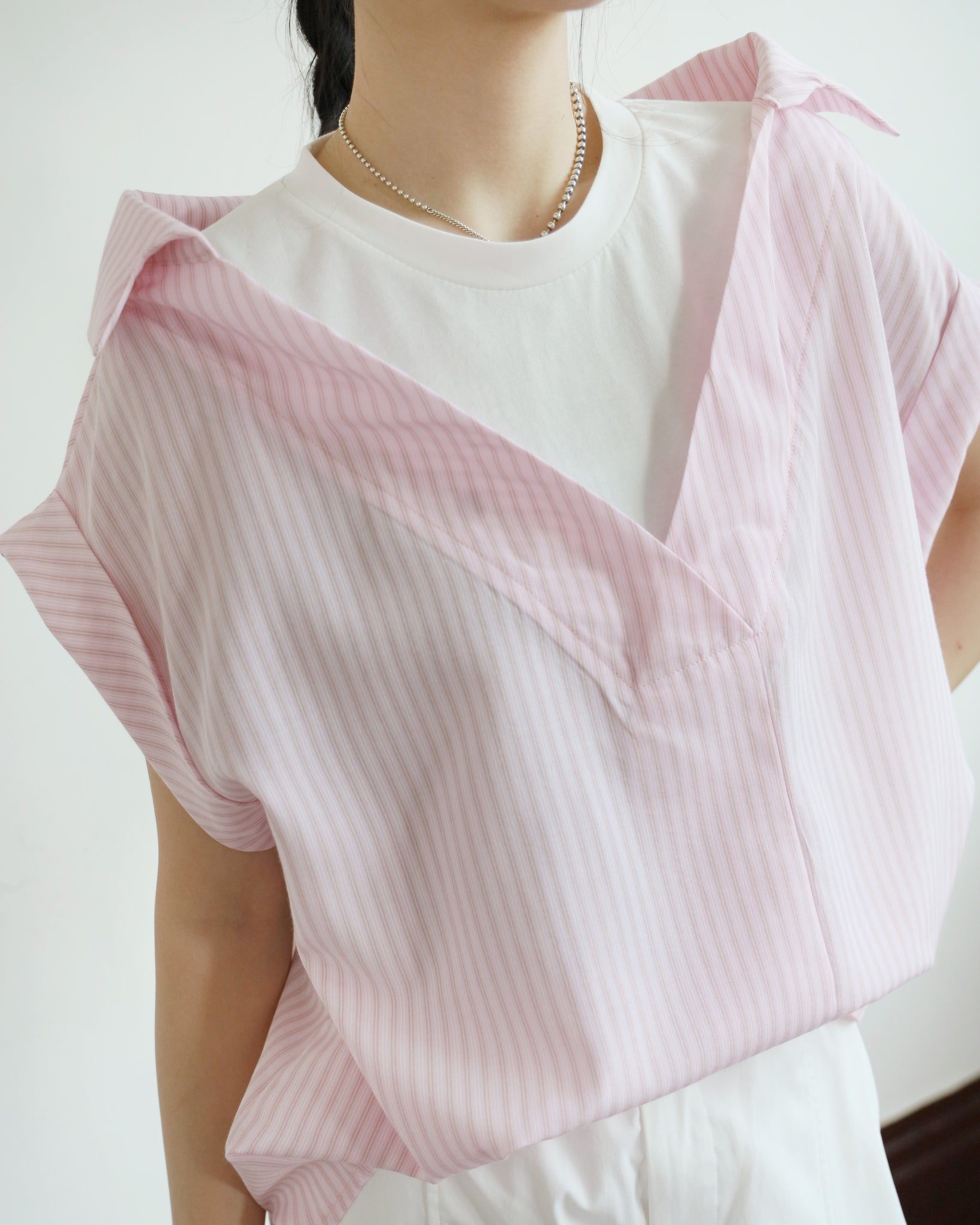 2 in 1 Pinstriped Shirt (2 colors)