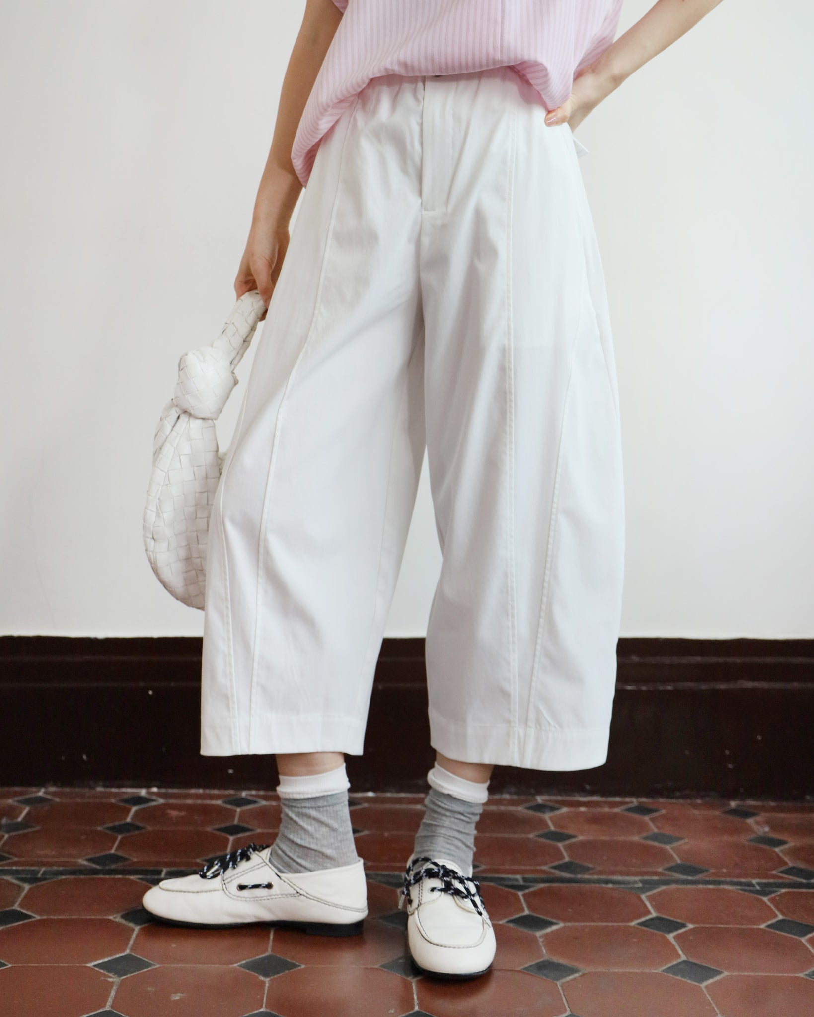 Cropped Barrel Pants (2 colors | Size M-XL)
