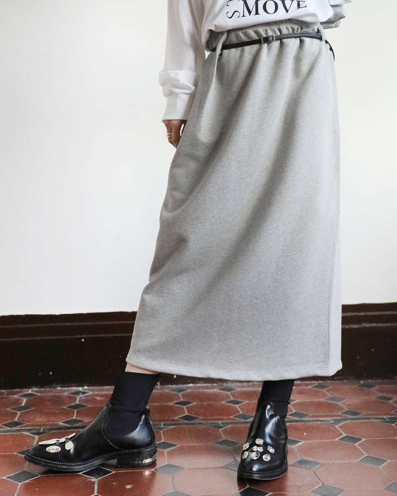 Sweat Skirt w/ Belt (3 color)