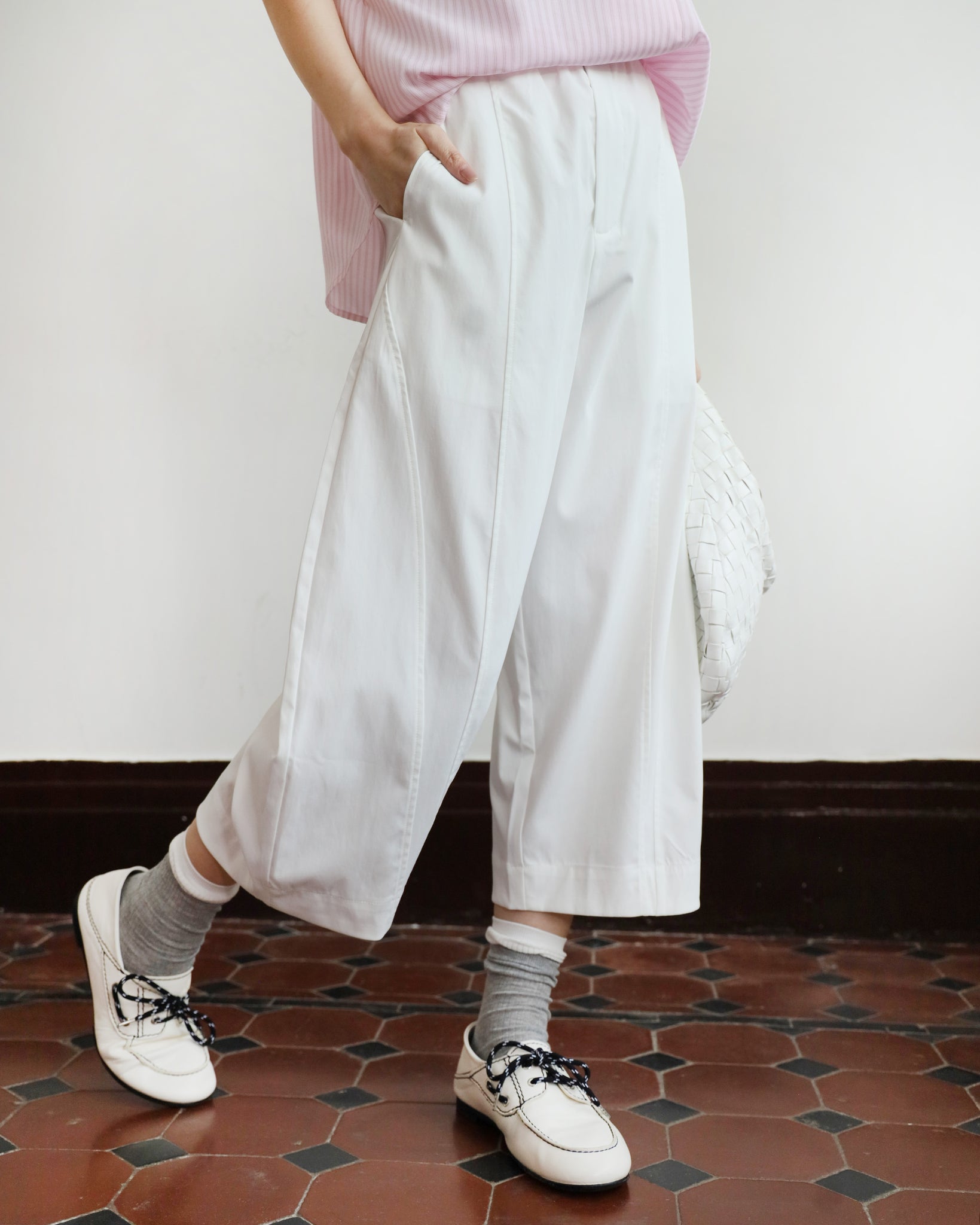 Cropped Barrel Pants (2 colors | Size M-XL)