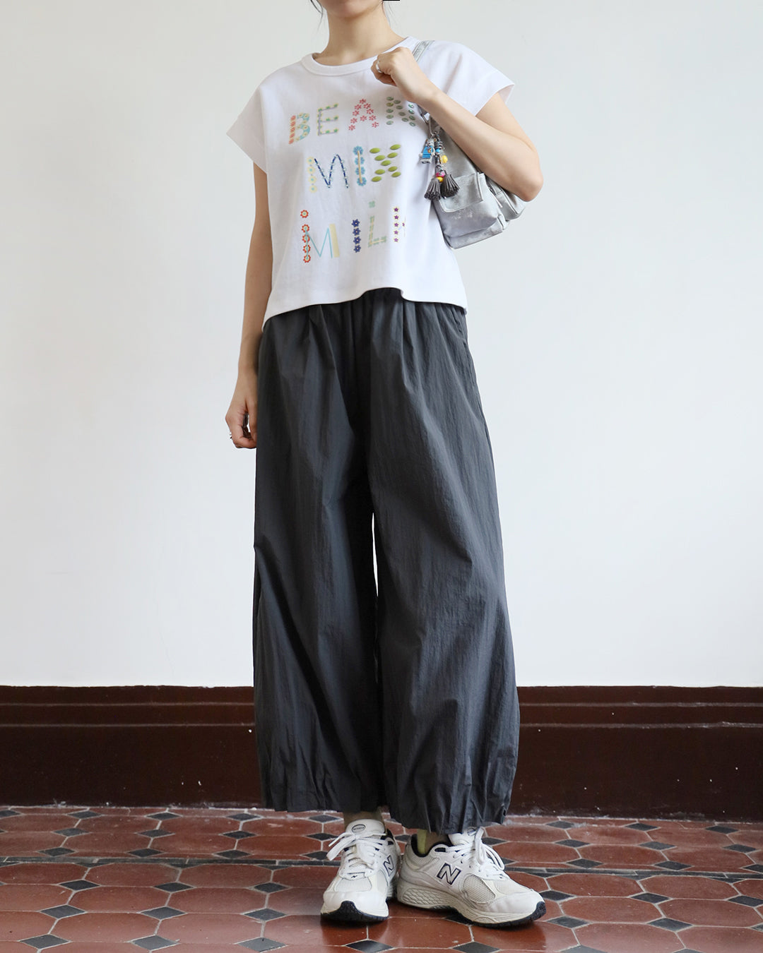 Pleated Hem Pants