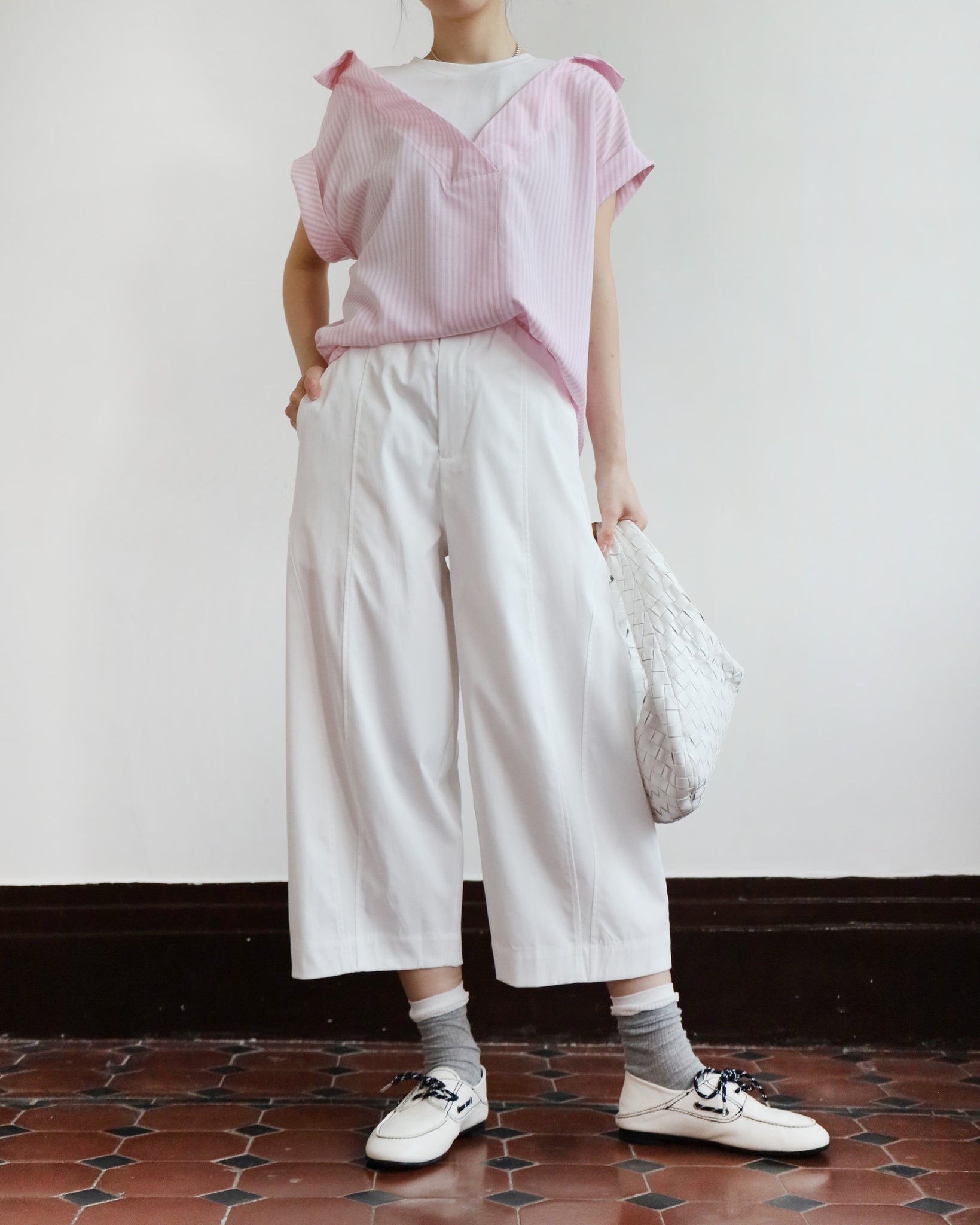 2 in 1 Pinstriped Shirt (2 colors)