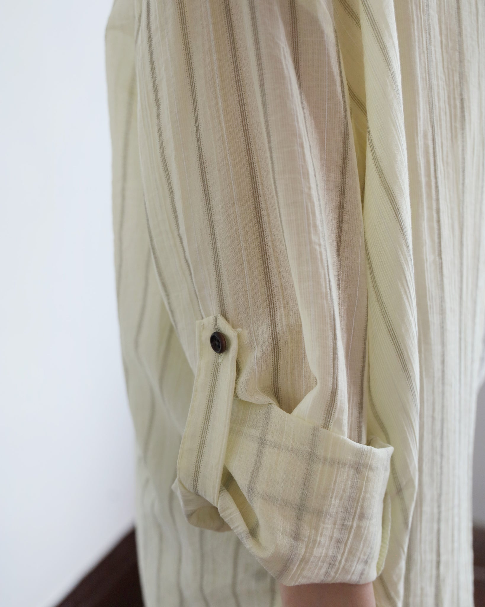 Butter Yellow Pinstriped Shirt