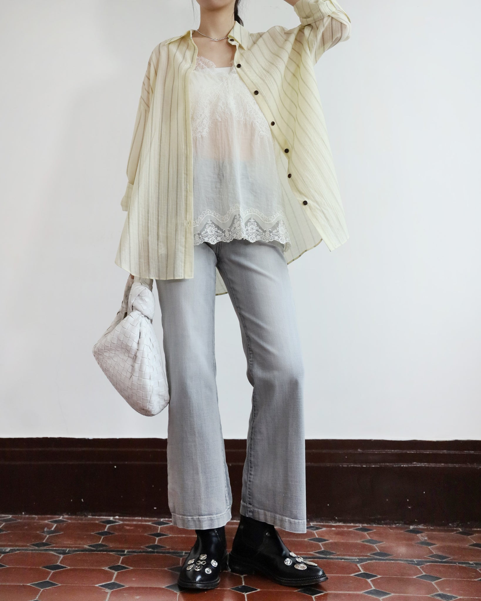Lace Trimmed Vest (2 colors)