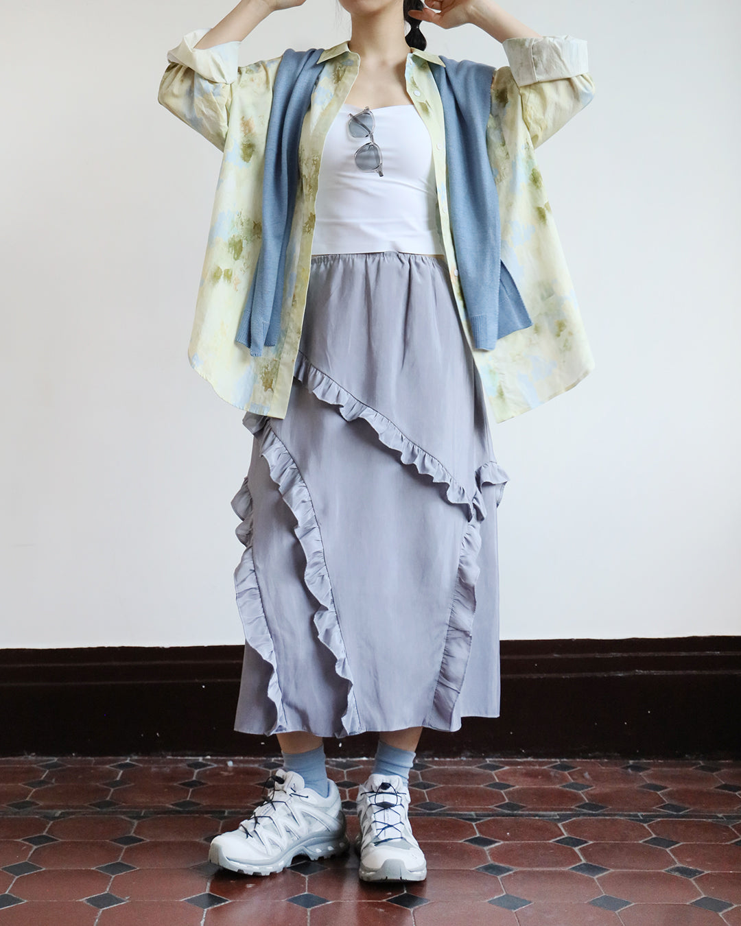 Ruffle Trimmed Skirt (3 color)