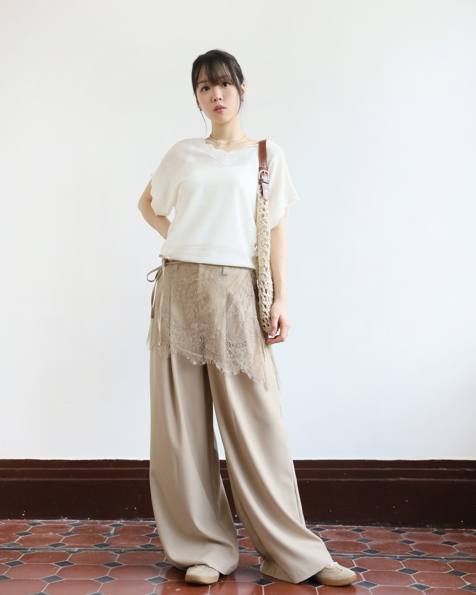Lace Layer Pants (2 colors)