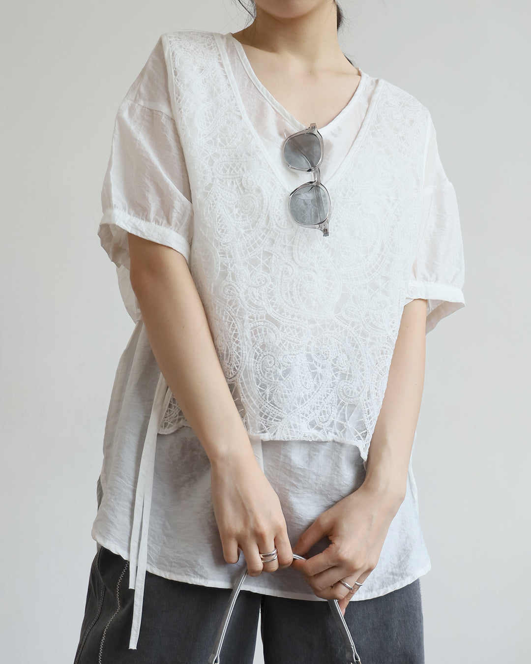 Embroidery Layer Top (2 color)