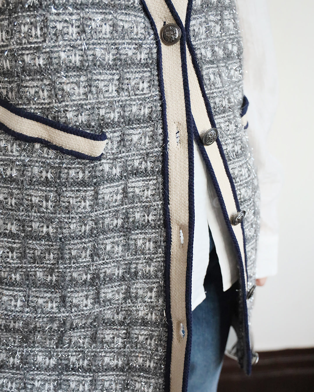 Japan Brand - Metallic Tweed Vest