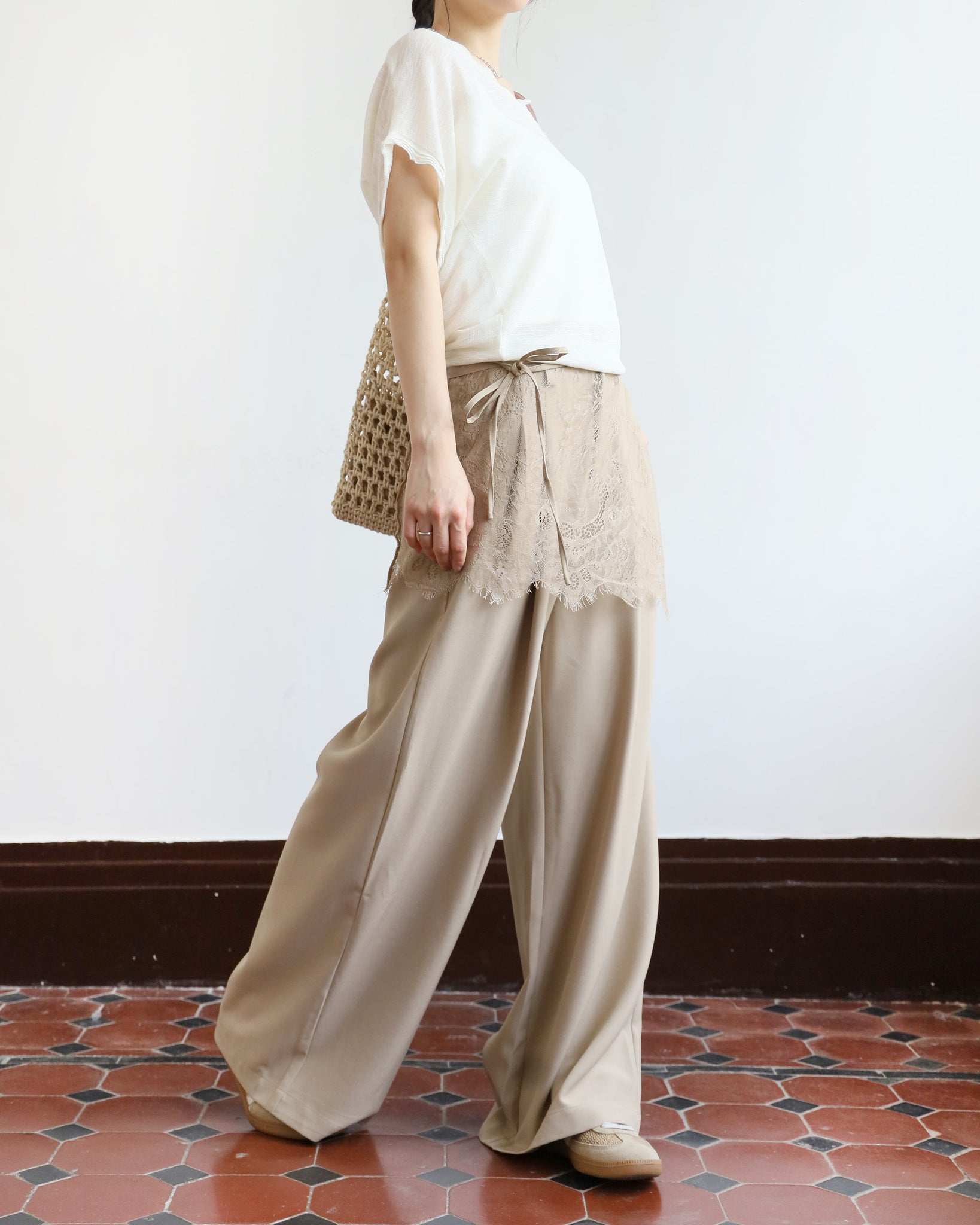 Lace Layer Pants (2 colors)