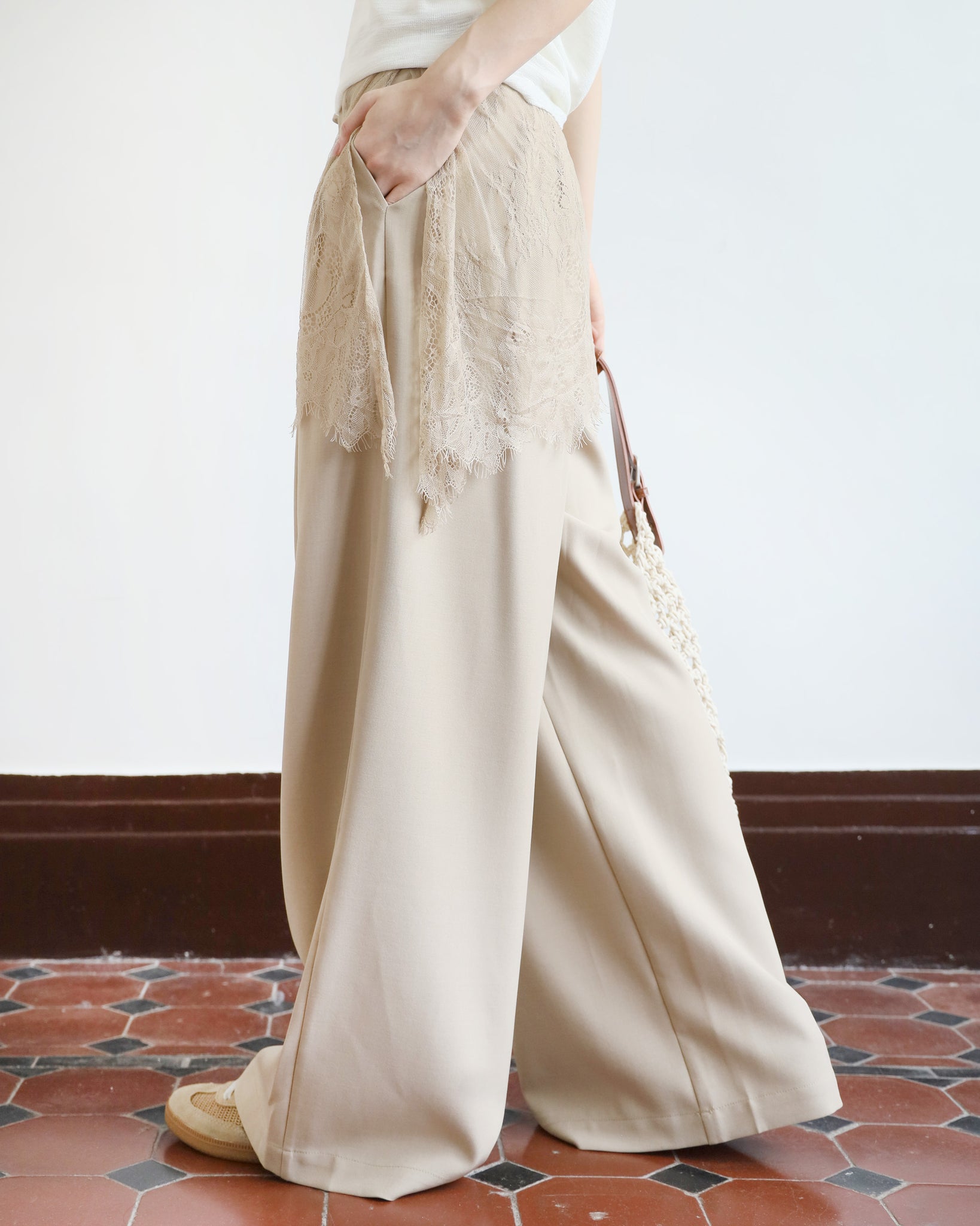 Lace Layer Pants (2 colors)