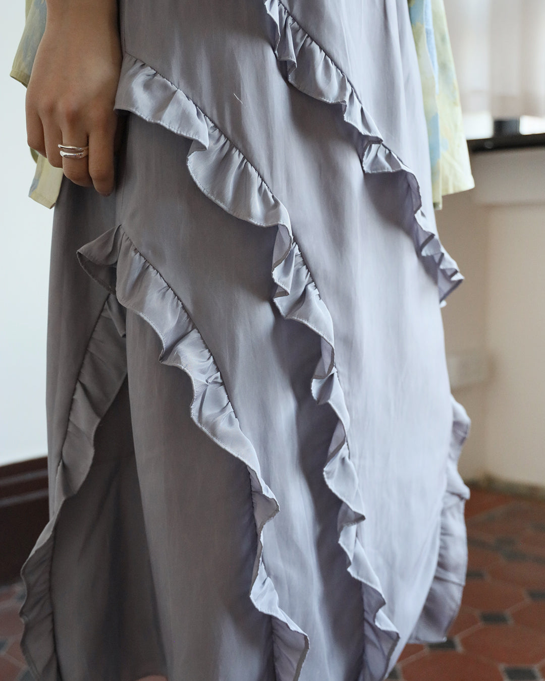 Ruffle Trimmed Skirt (3 color)
