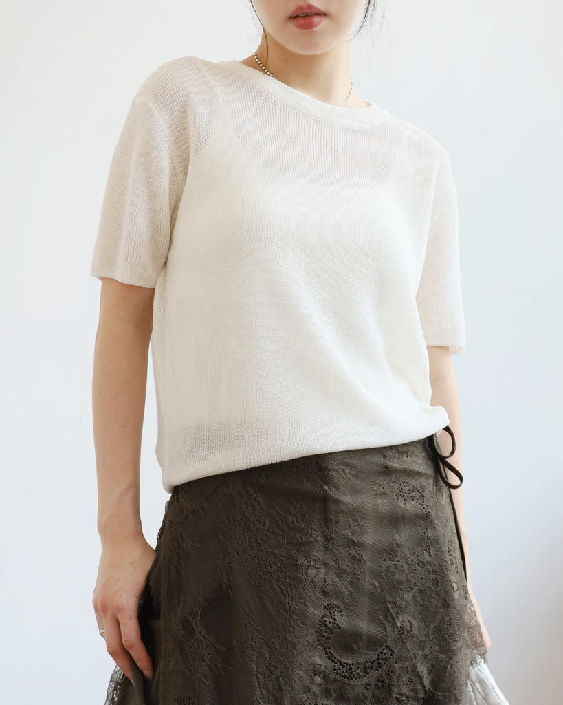 Crew Neck Summer Knit Top (5 colors)