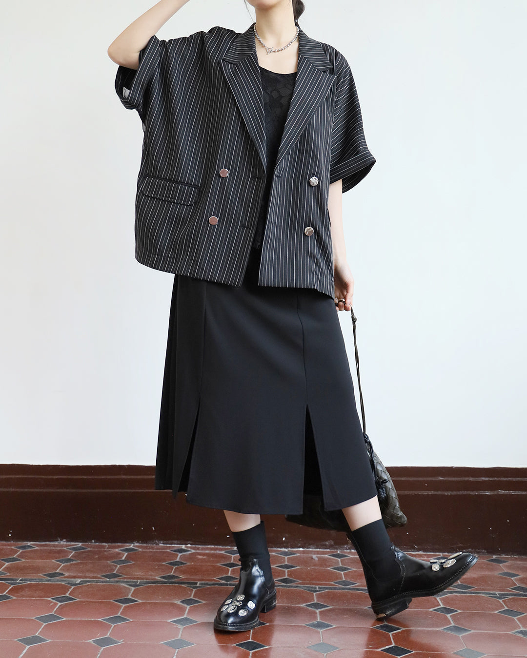 Front Split Midi Skirt (2 colors)