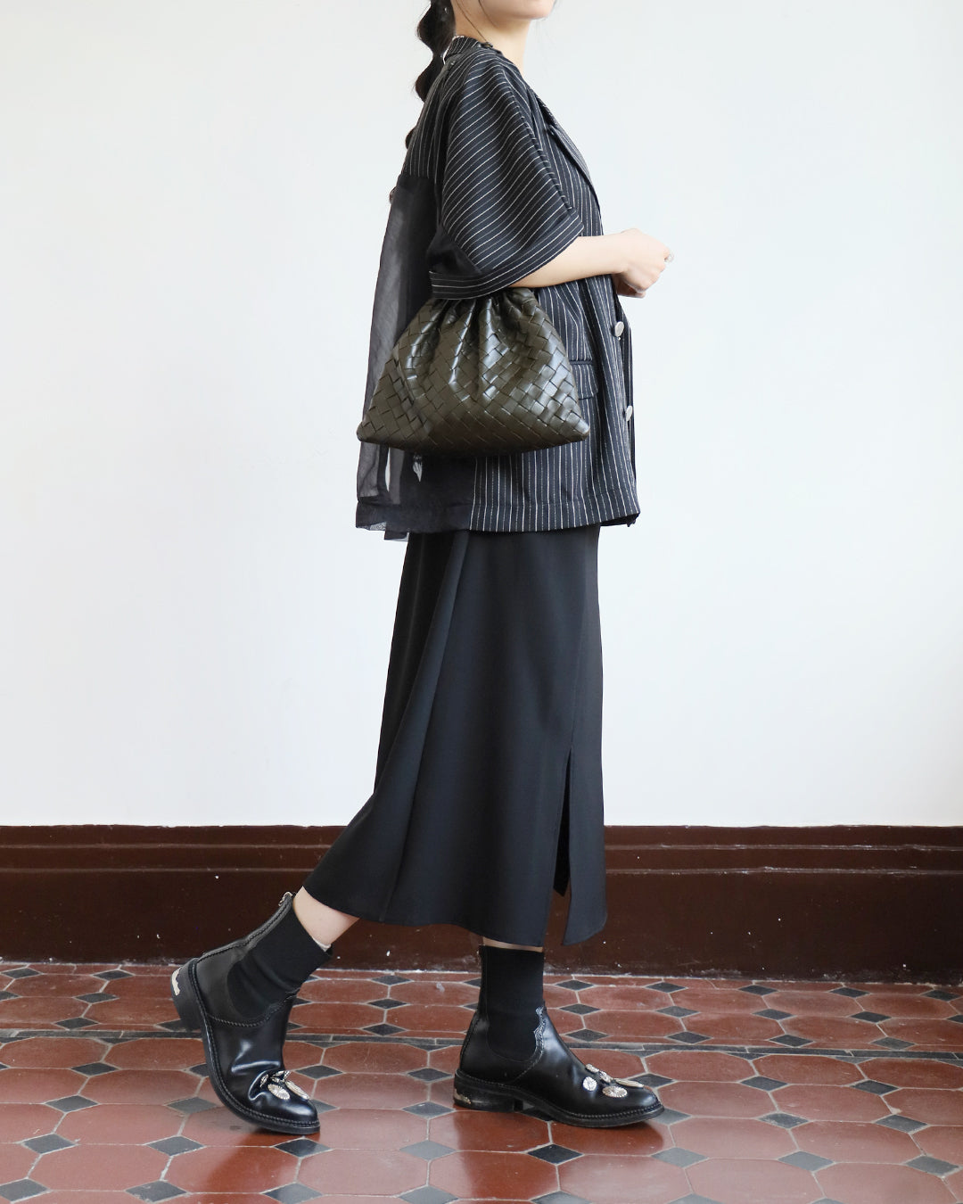 Front Split Midi Skirt (2 colors)