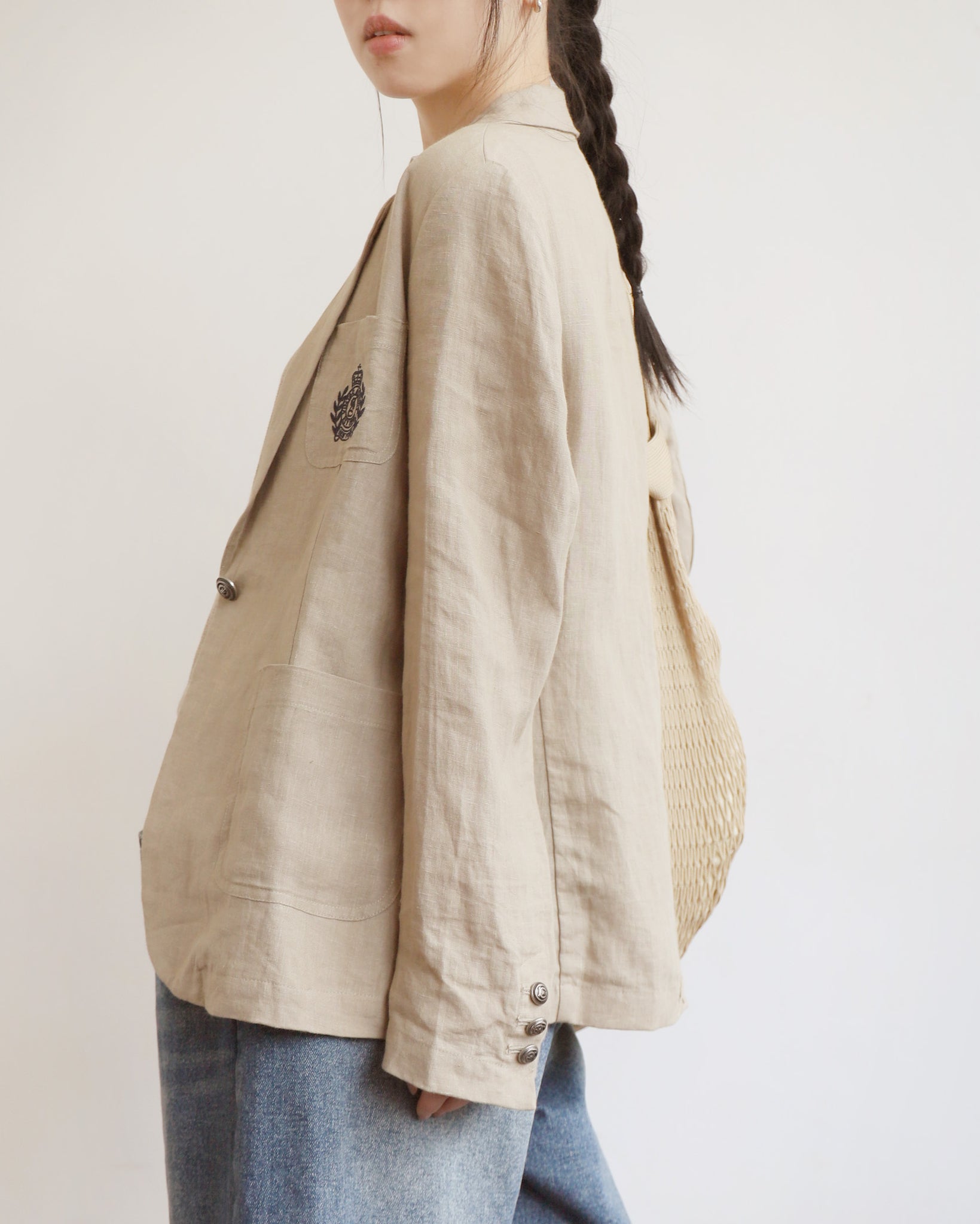 *Embroidery Logo Blazer (2 colors | Size M-L)