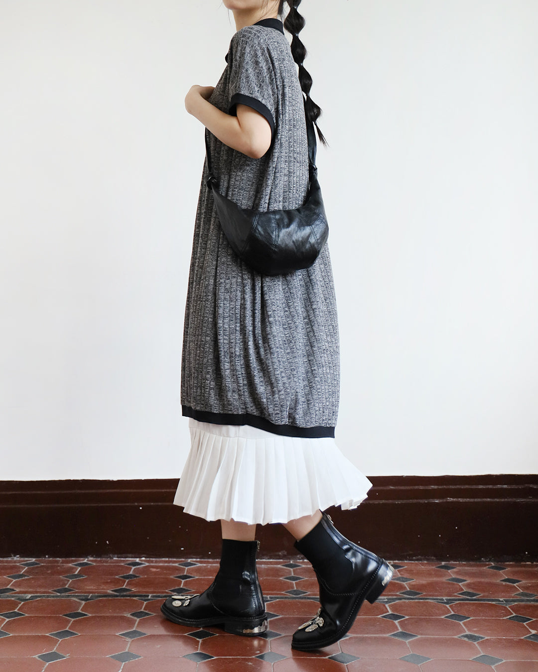 Contrast Trim Polo Dress (2 colors)