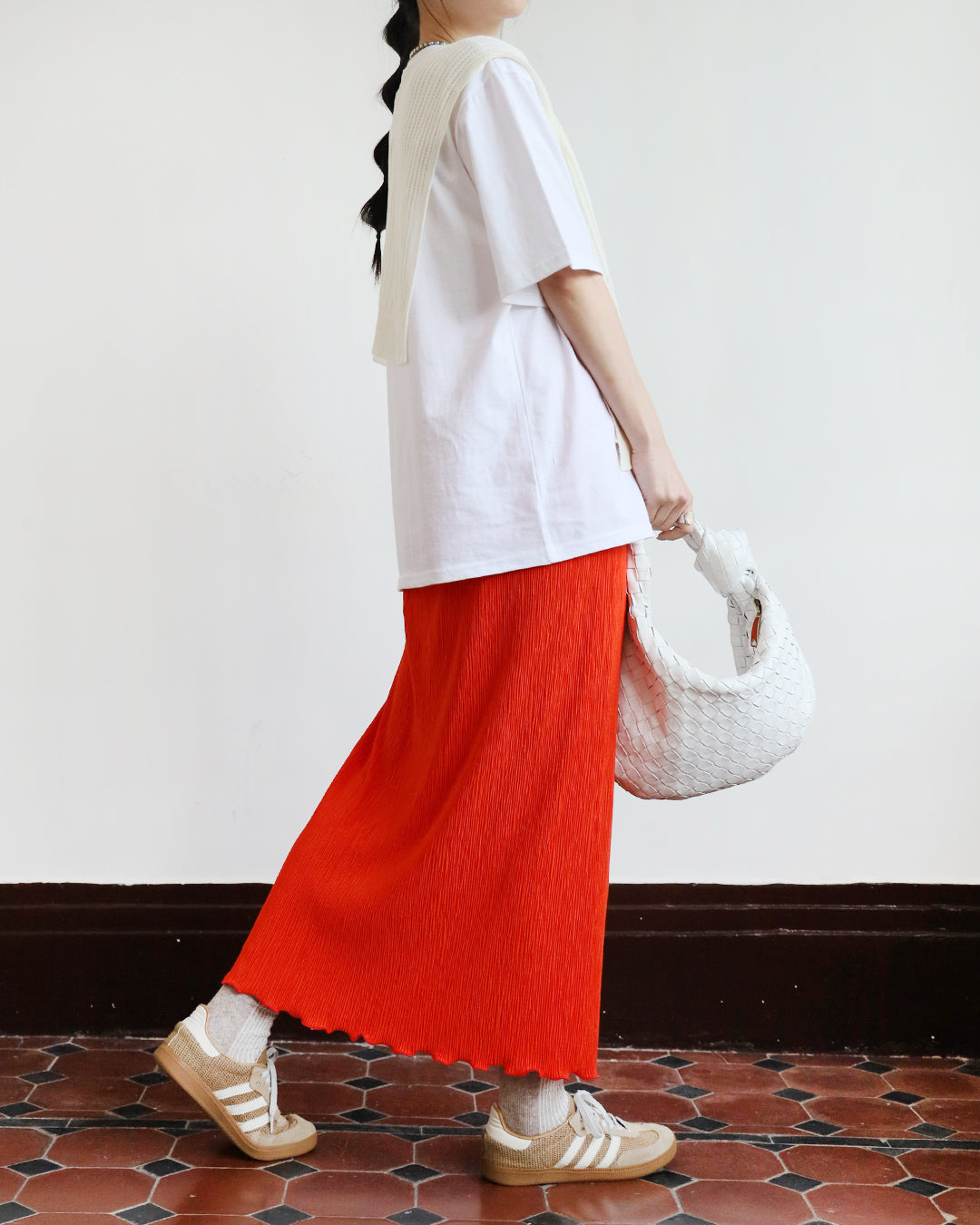 Pleated Pencil Skirt (4 colors)