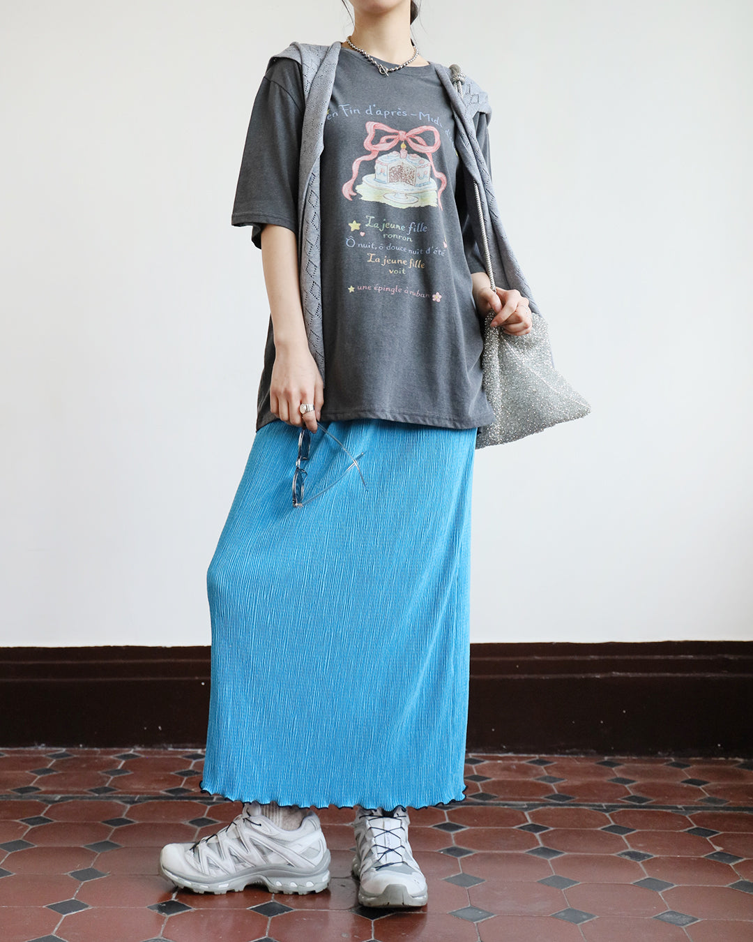 Pleated Pencil Skirt (4 colors)