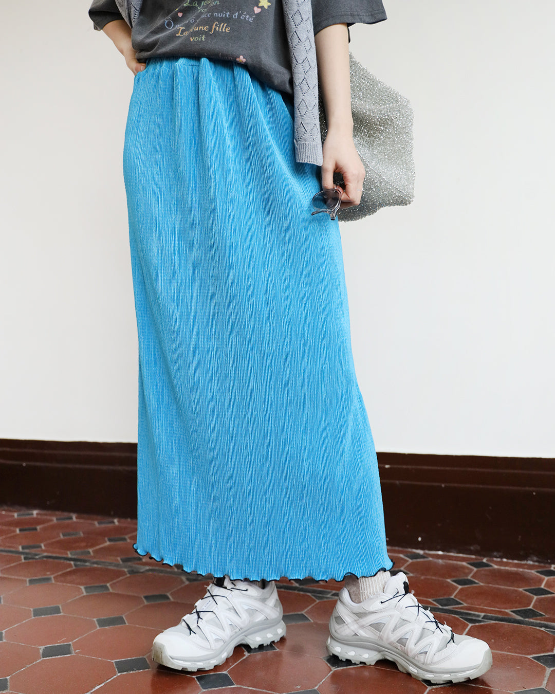 Pleated Pencil Skirt (4 colors)