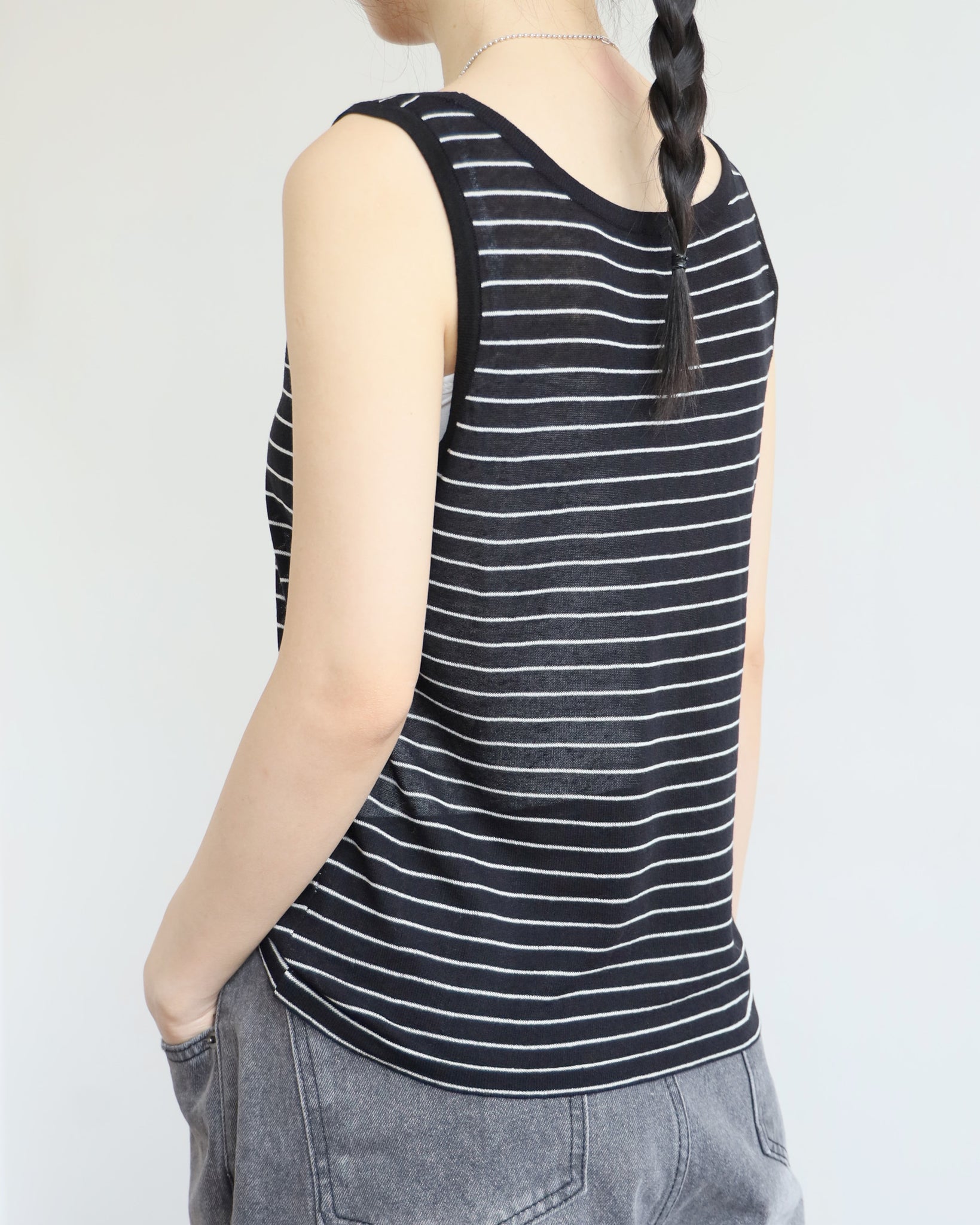 *Comfy Striped Vest (2 colors)