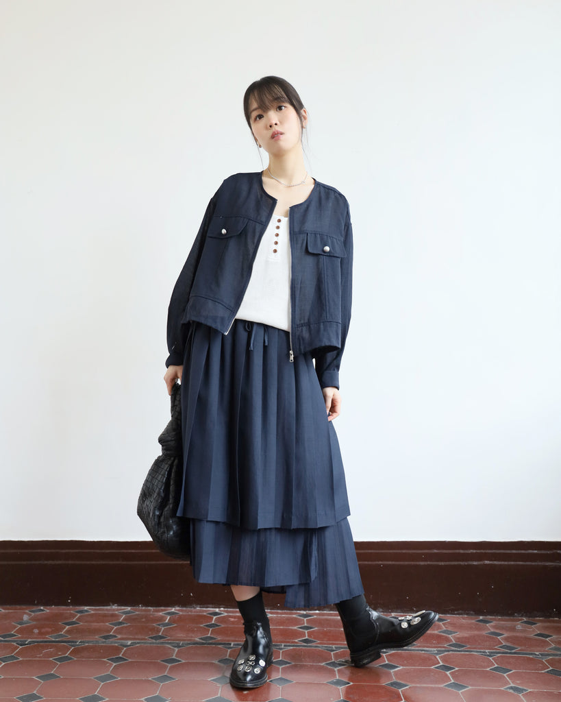 Mesh Drawstring Outer (3 colors)