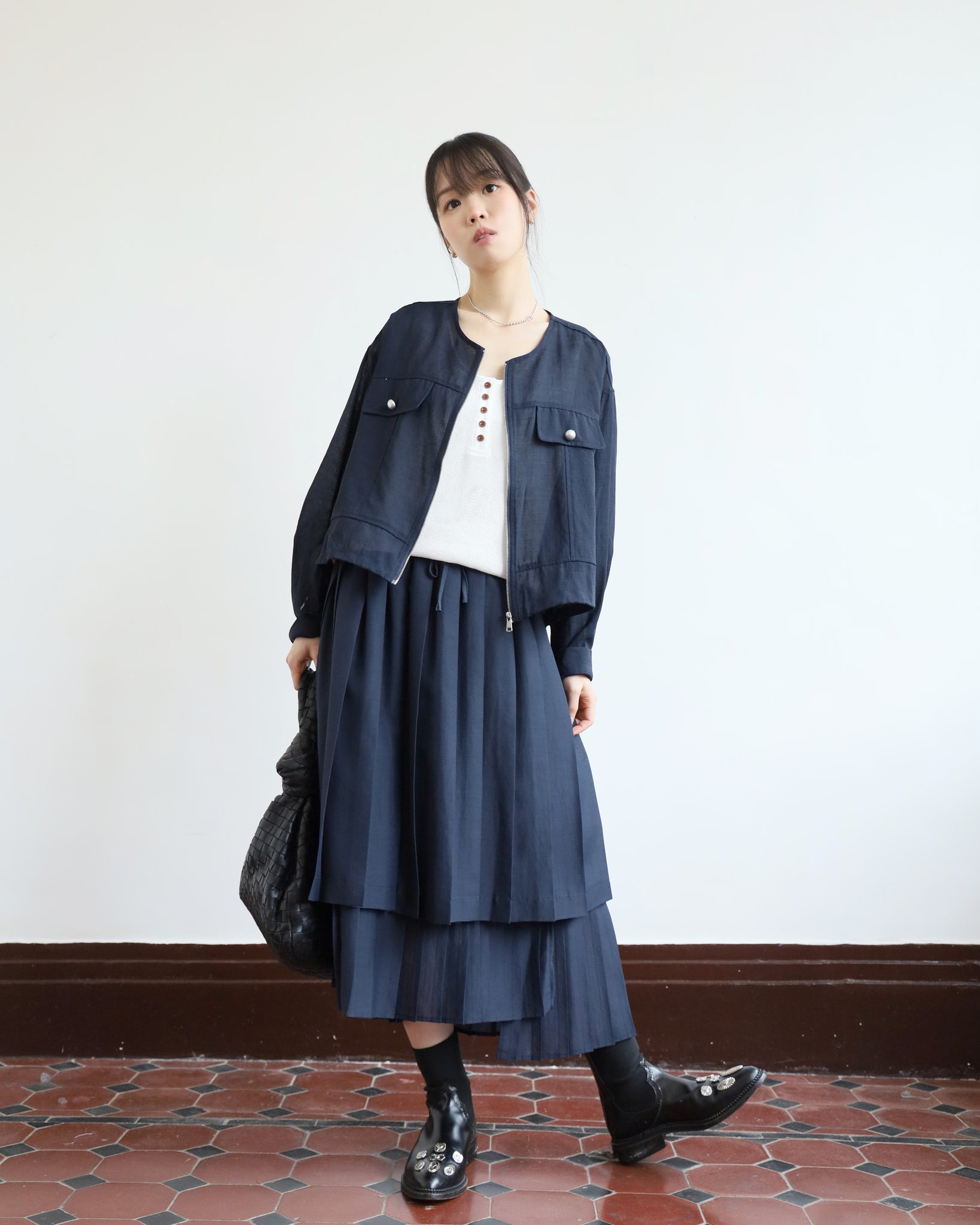 Mesh Drawstring Outer (3 colors)
