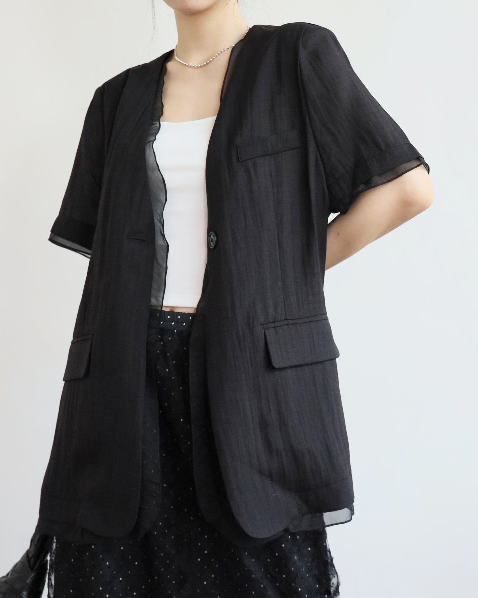 Summer Mesh Layer Blazer (3 colors)
