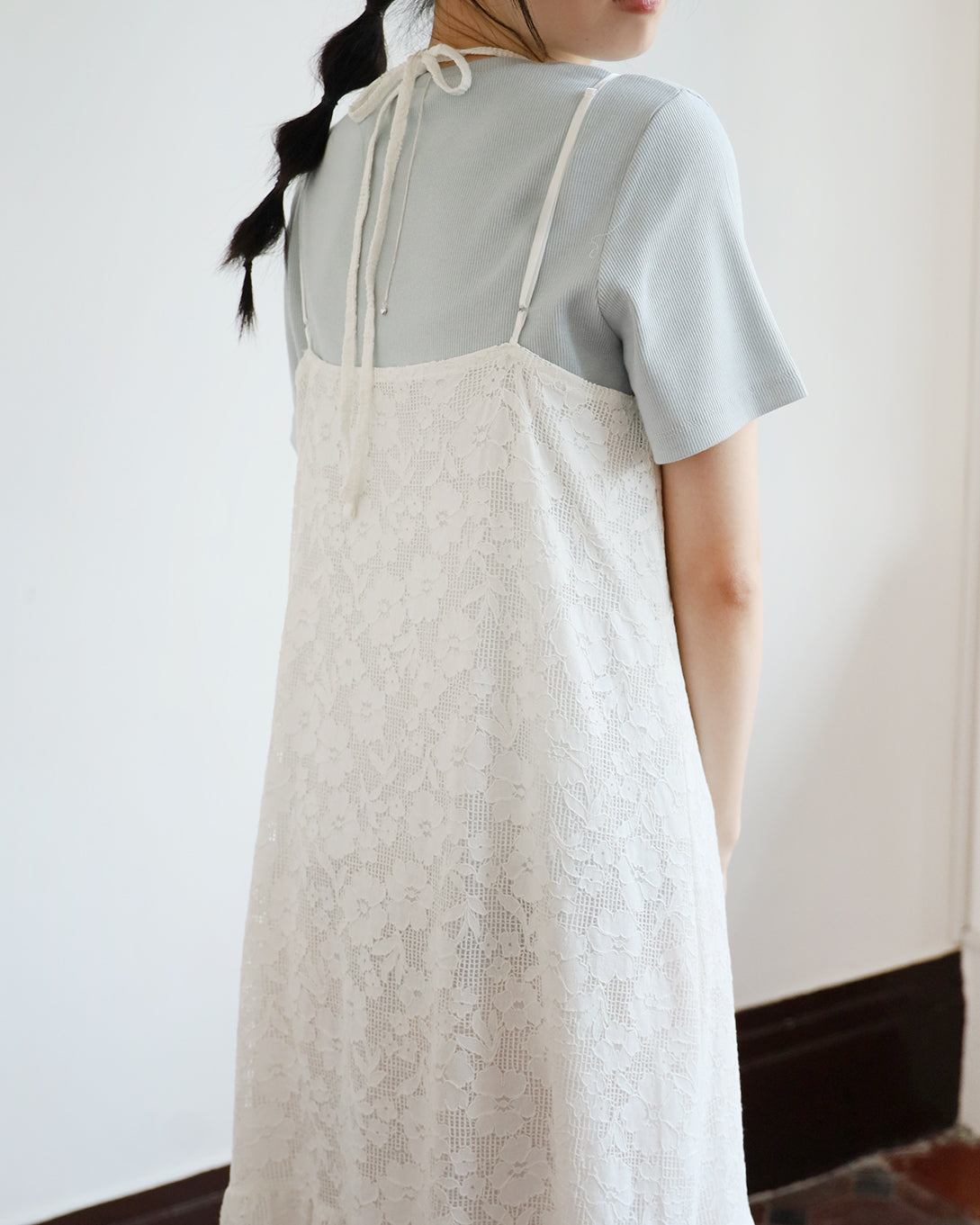Lace Tiered Cami Dress (2 color)