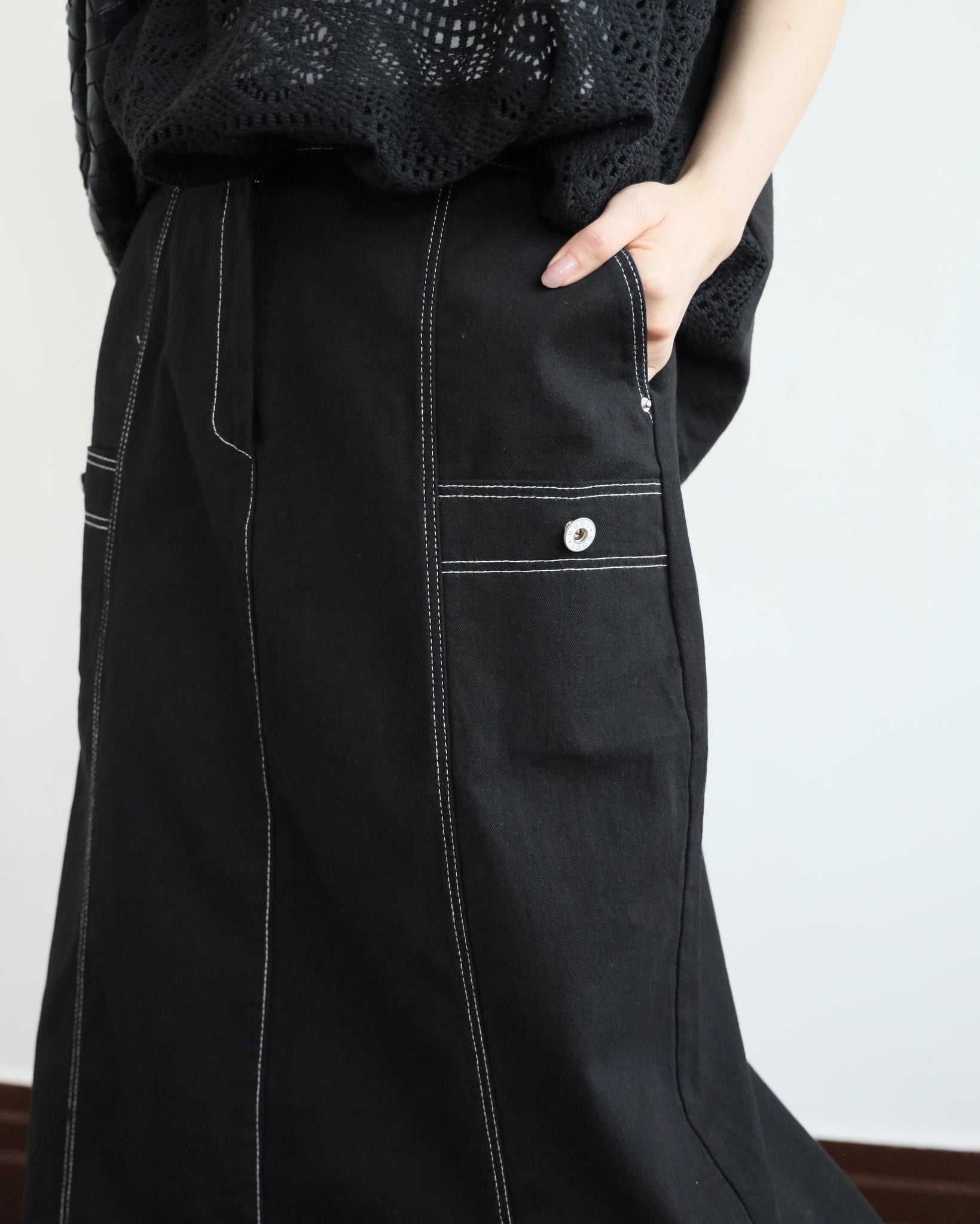 *Side Pocket Pencil Denim Skirt (3 colors | Size S-L)