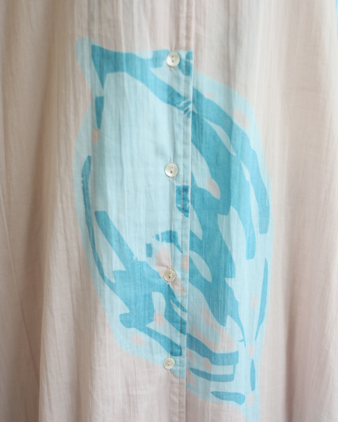 JAPAN BRAND - Grey Floral Cotton Dress