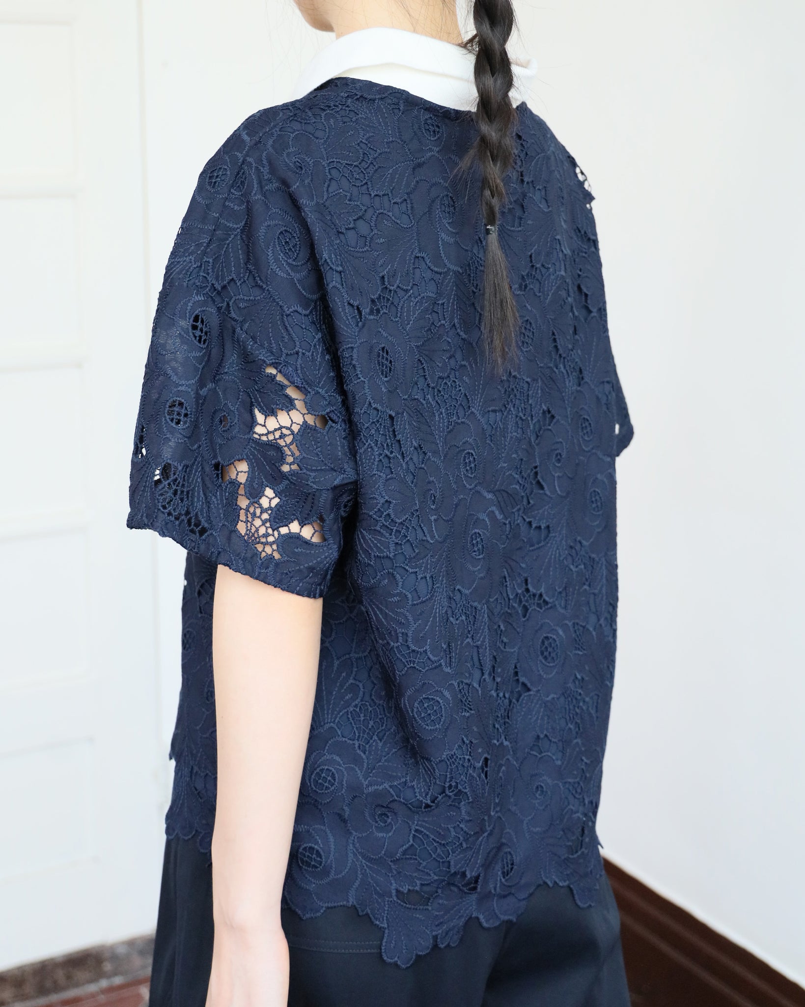 Lace Polo Shirt