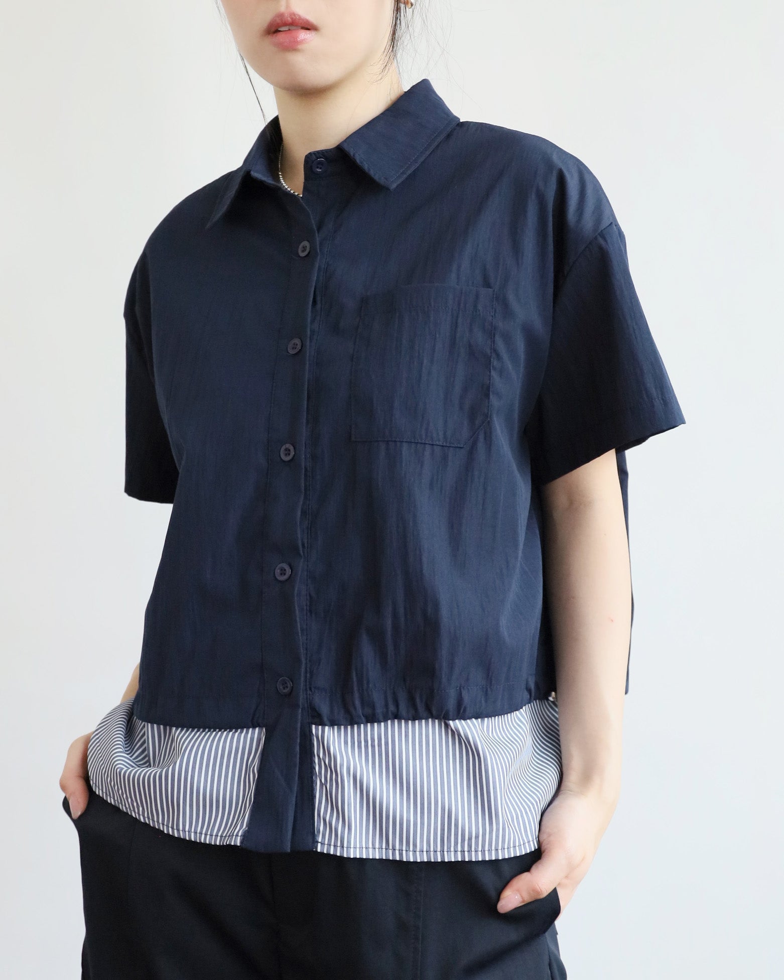 Pinstriped Layer Shirt