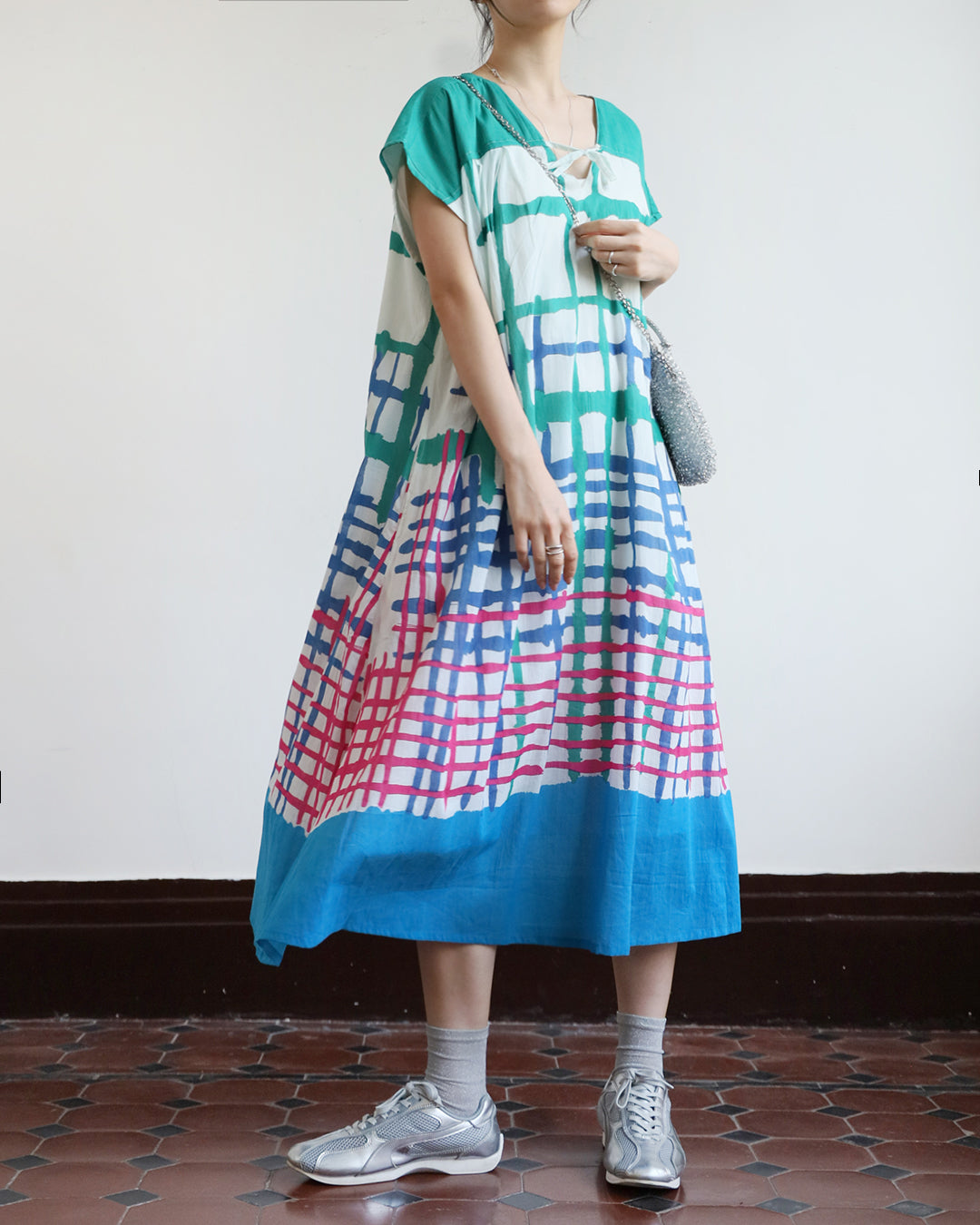 JAPAN BRAND - Checker Cotton Dress