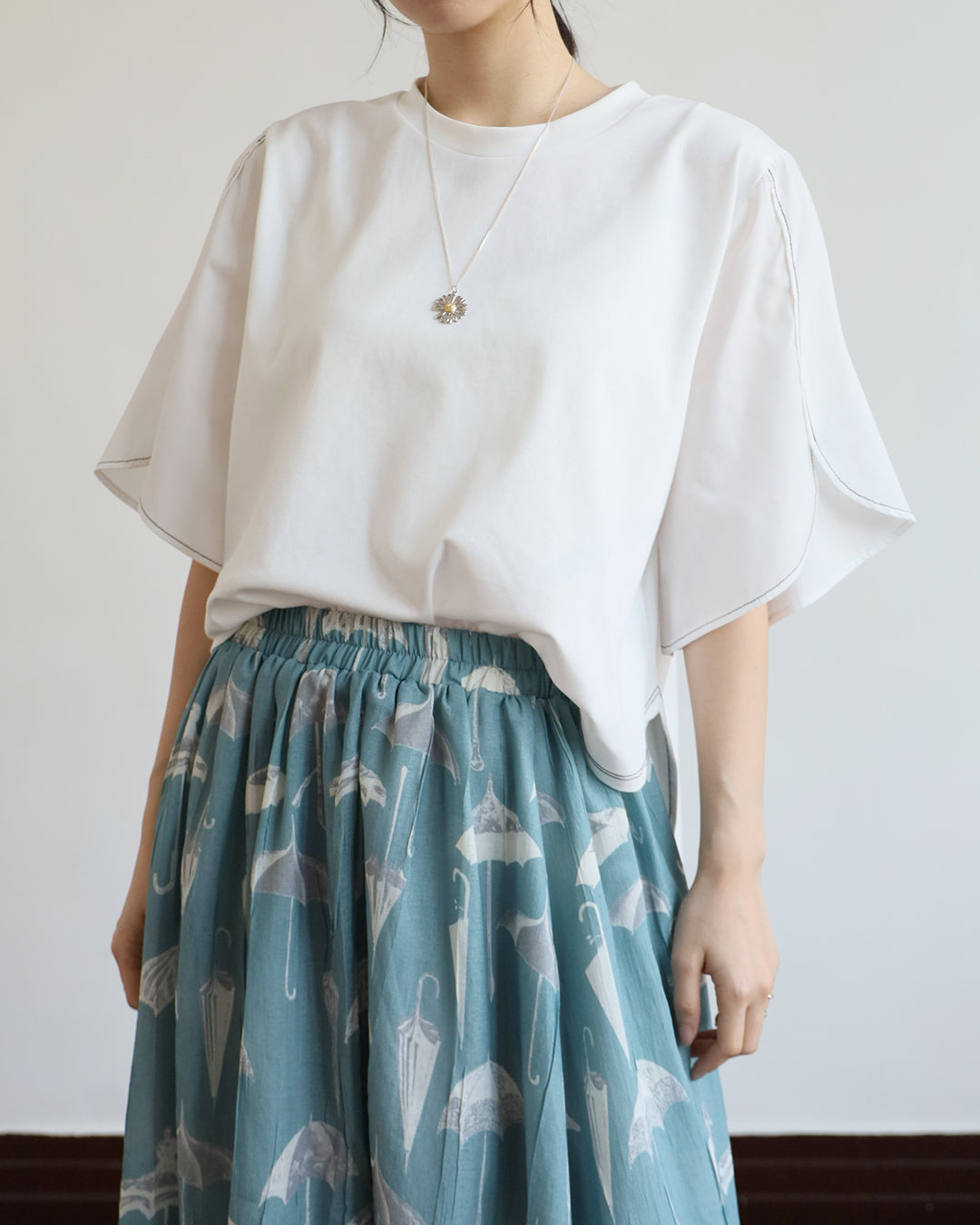 JAPAN BRAND - Mix Fabric Top (4 color)