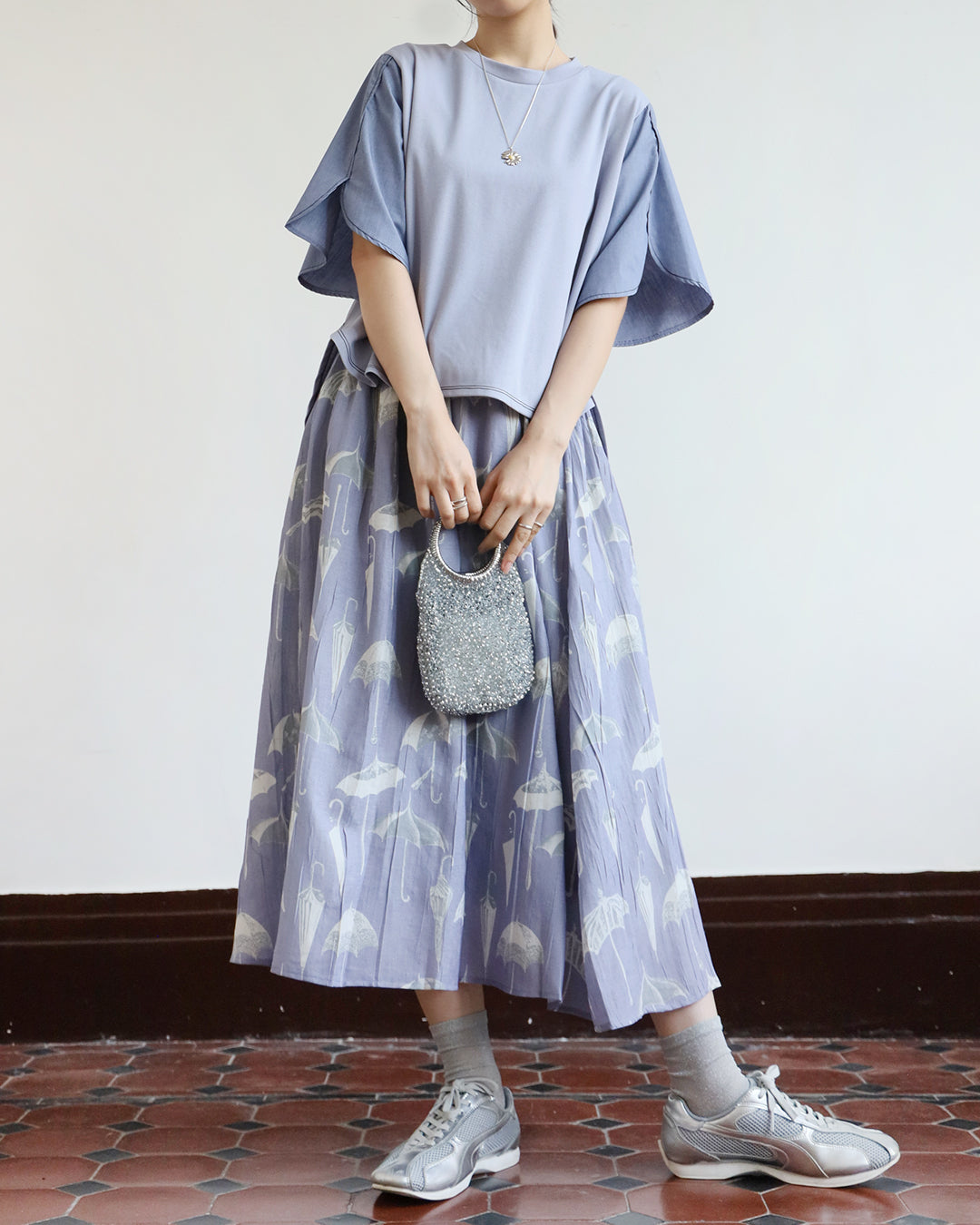 JAPAN BRAND - Umbrella Pattern Skirt (2 color)