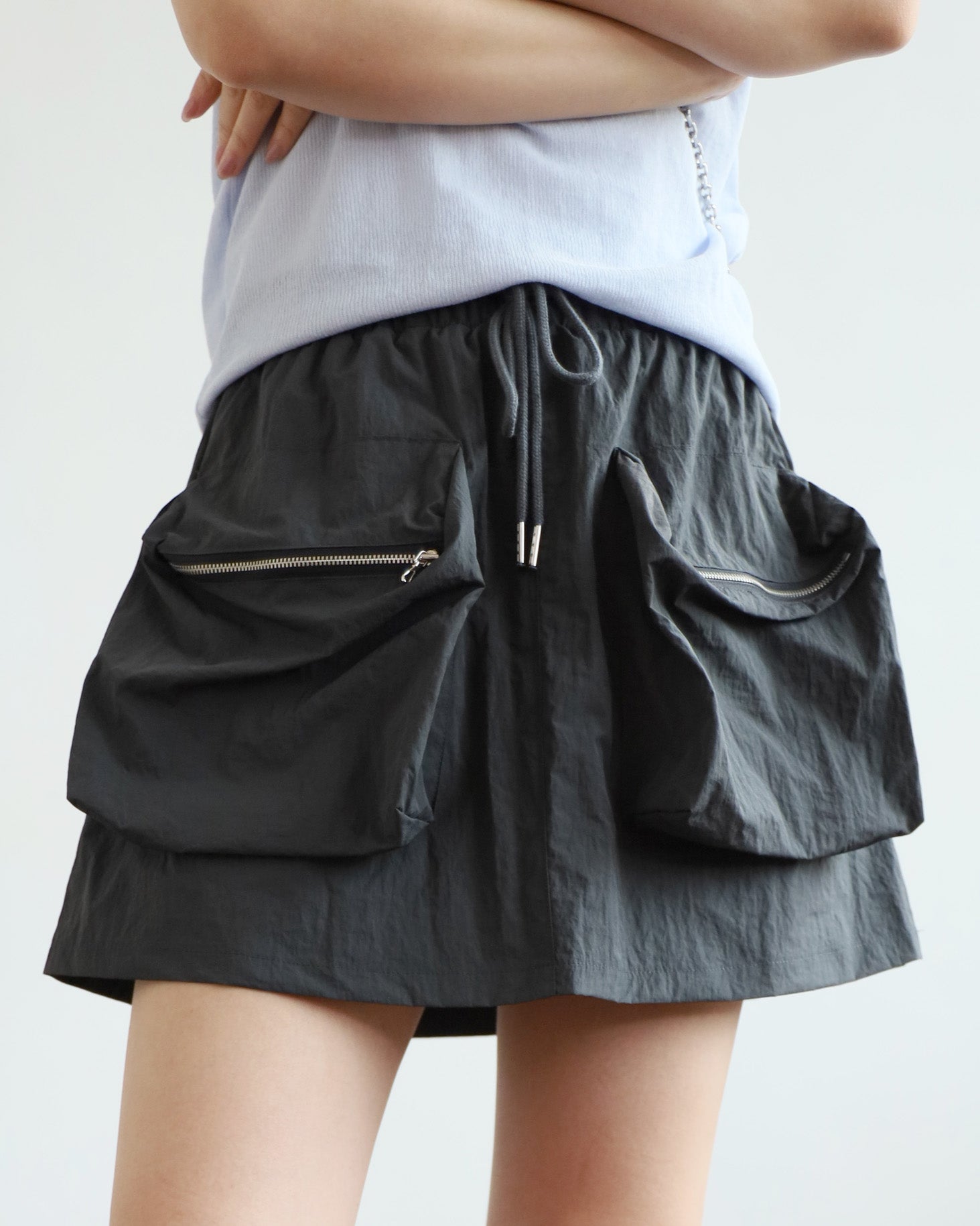 Front Pockets Skirt (2 colors)