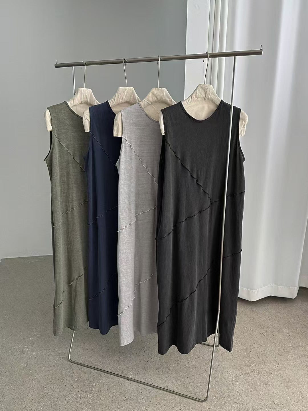 Seamed Details Dress