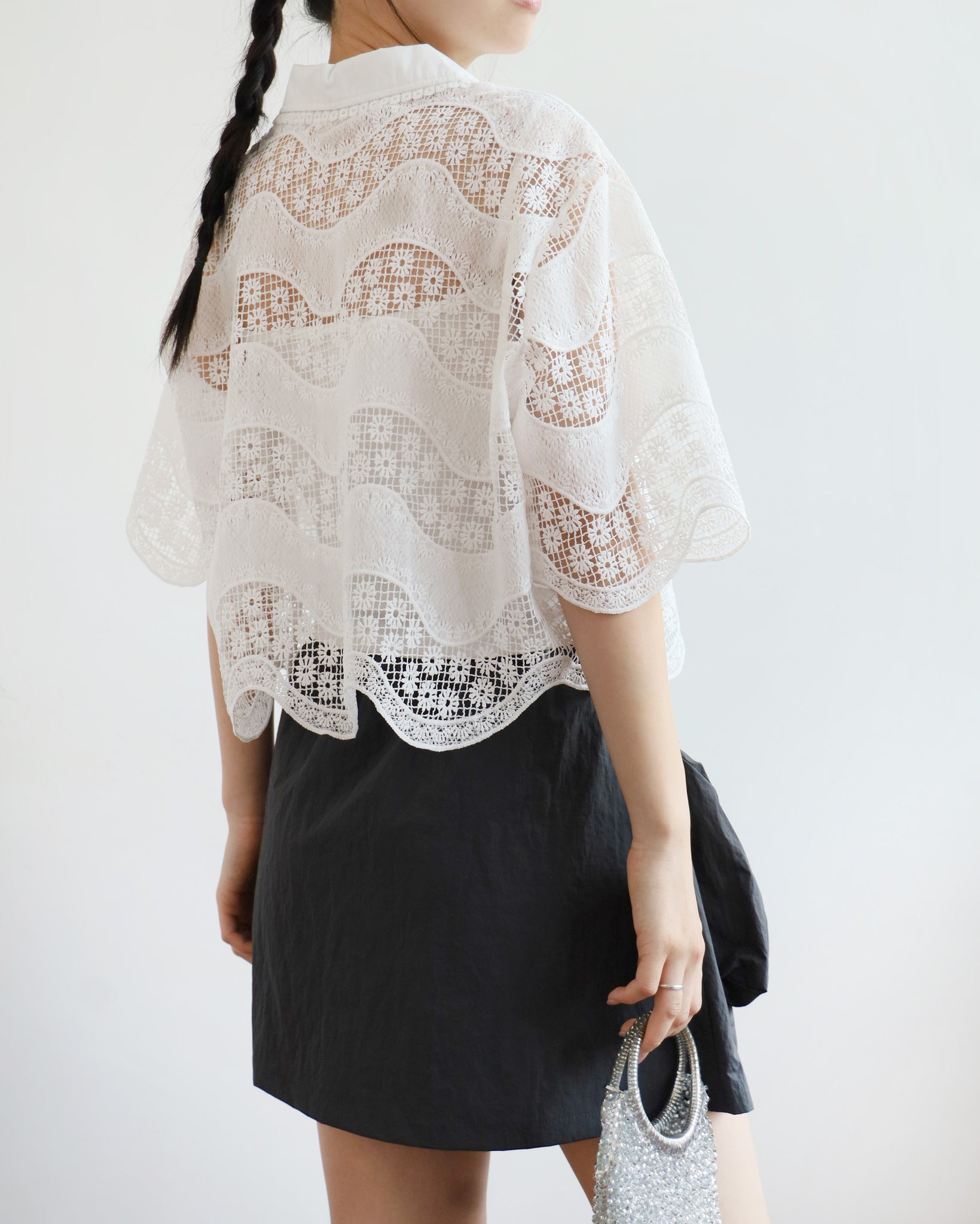 Daisy Crochet Shirt (2 colors)